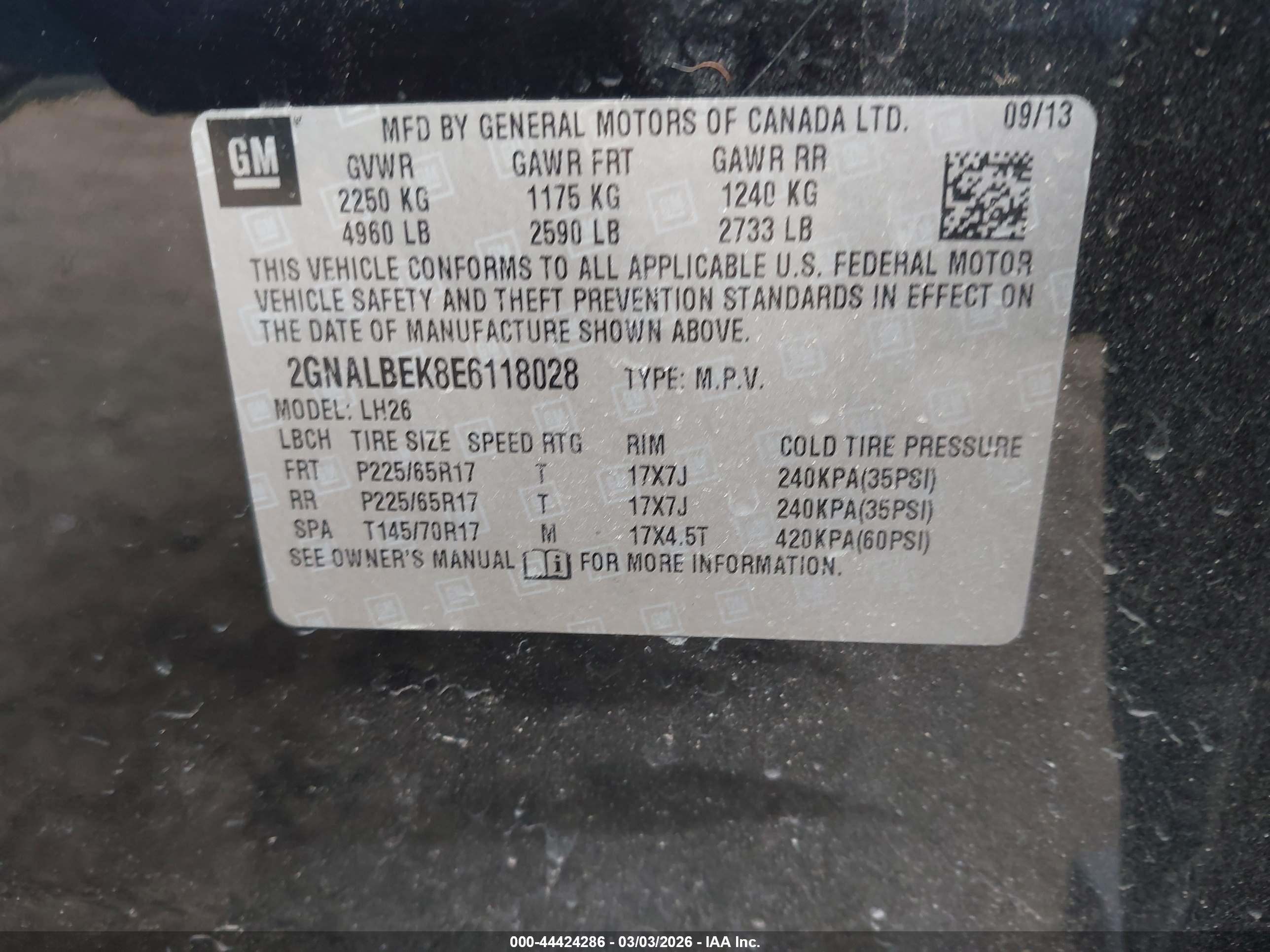 CHEVROLET EQUINOX image 9