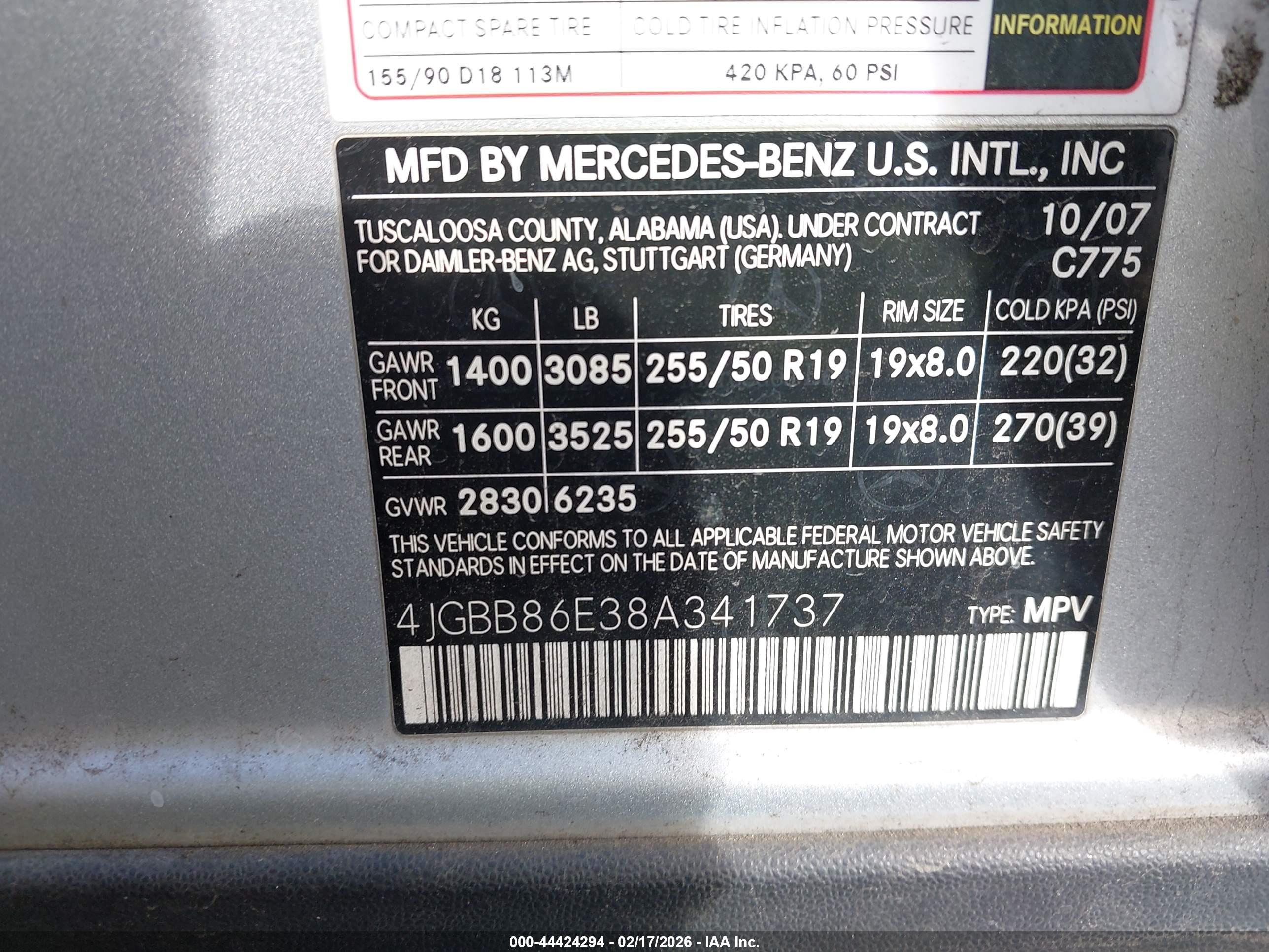 MERCEDES-BENZ ML image 9