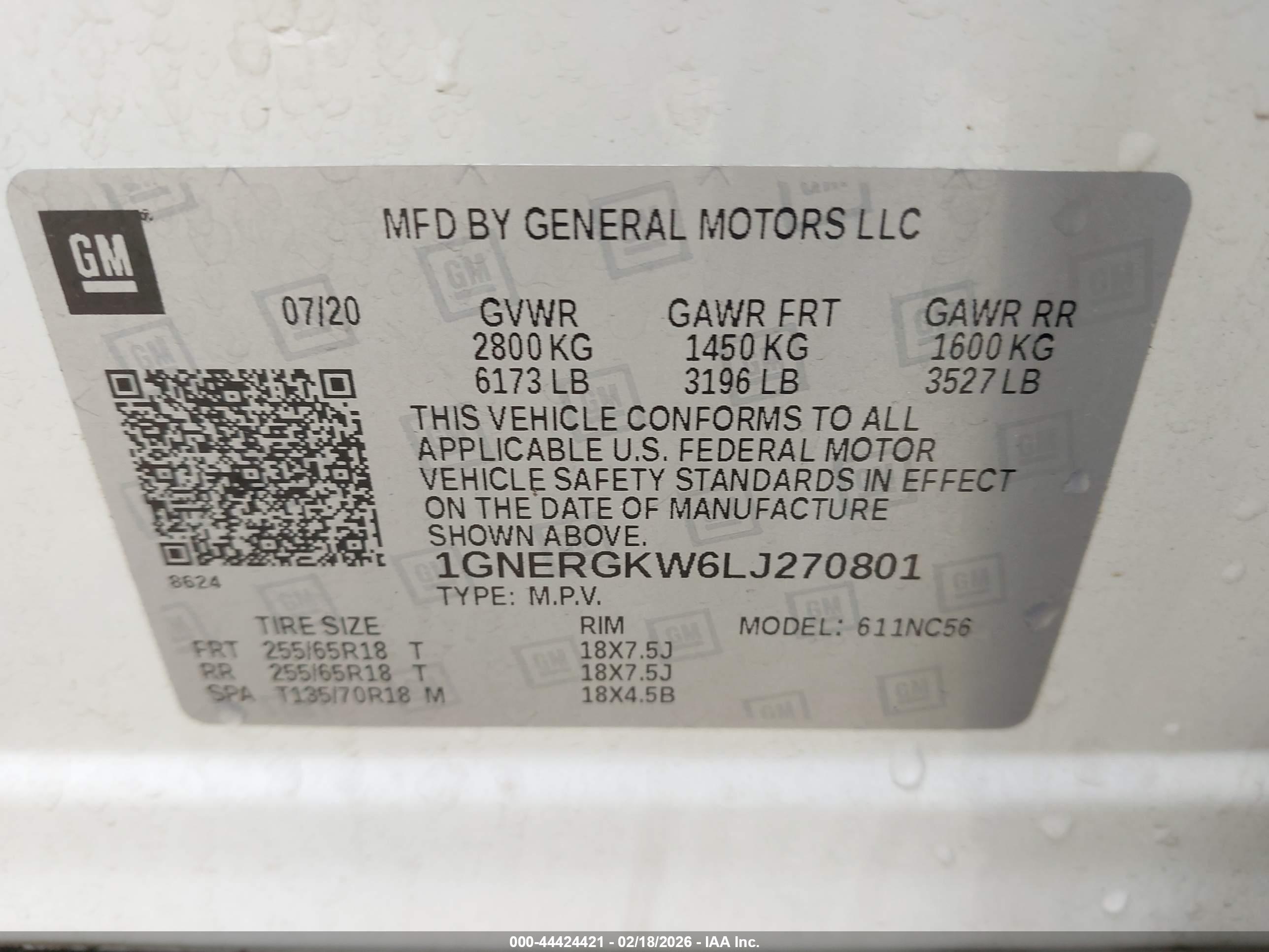 CHEVROLET TRAVERSE image 9
