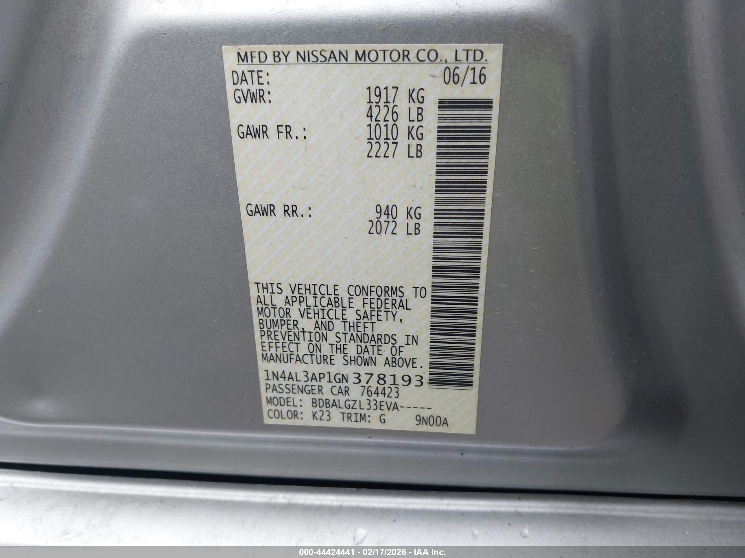 NISSAN ALTIMA image 9