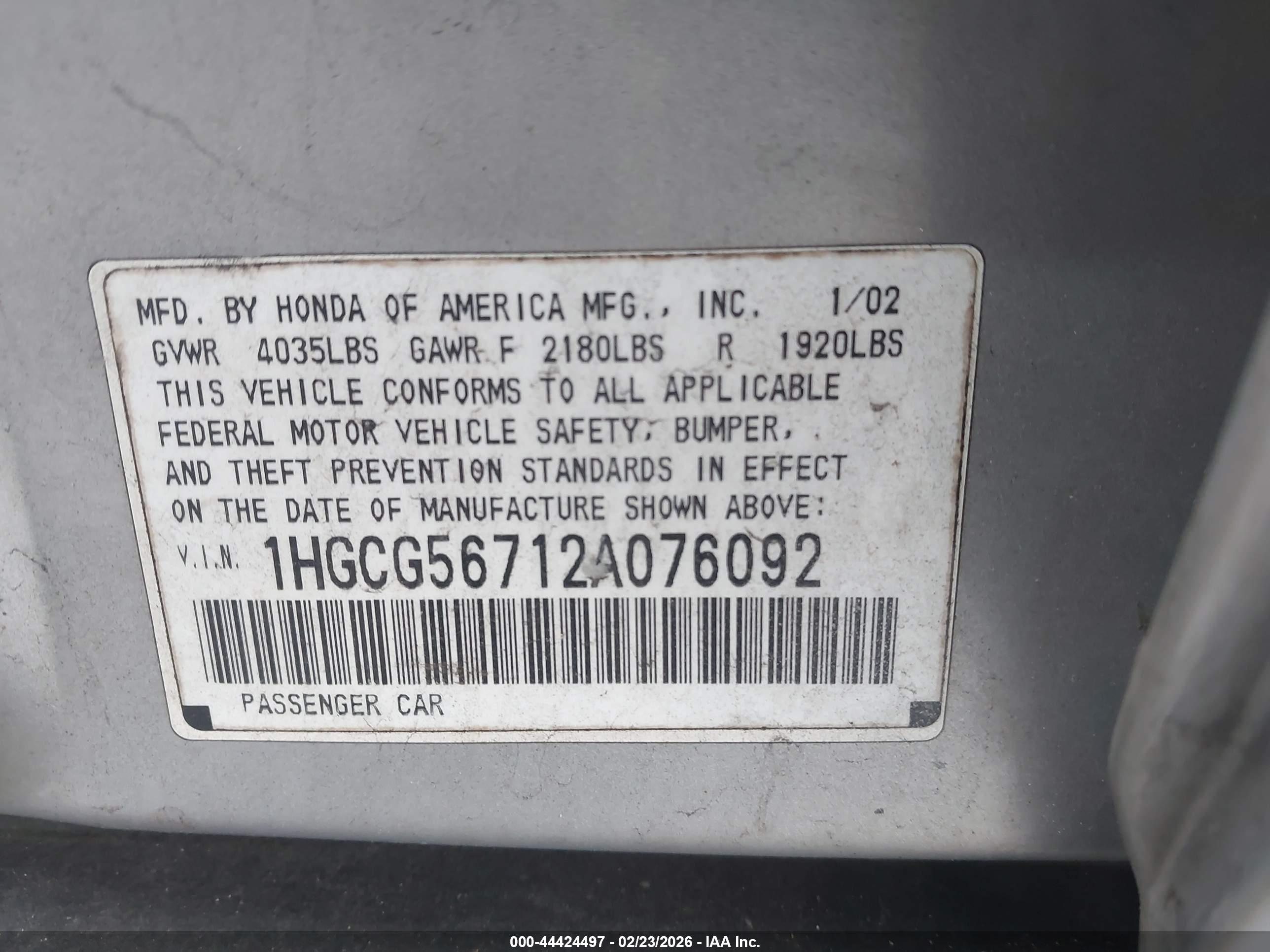 HONDA ACCORD image 9