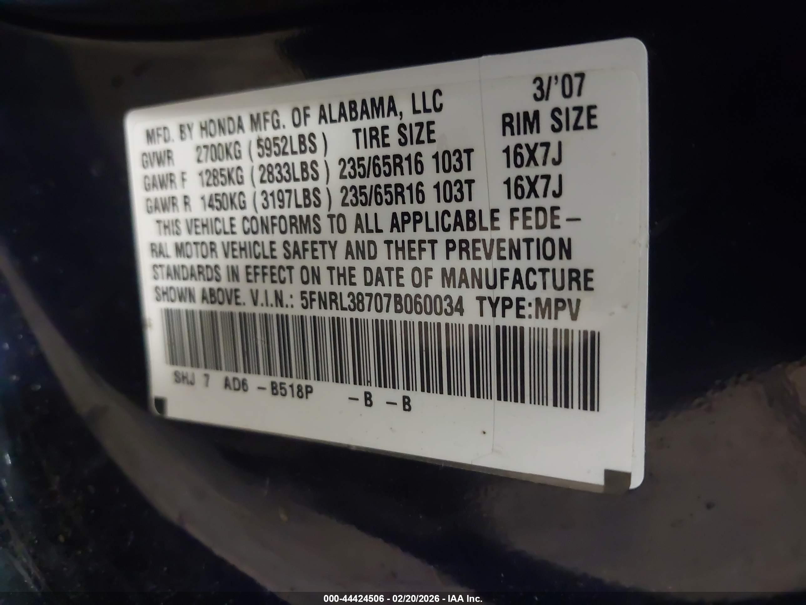 HONDA ODYSSEY image 9