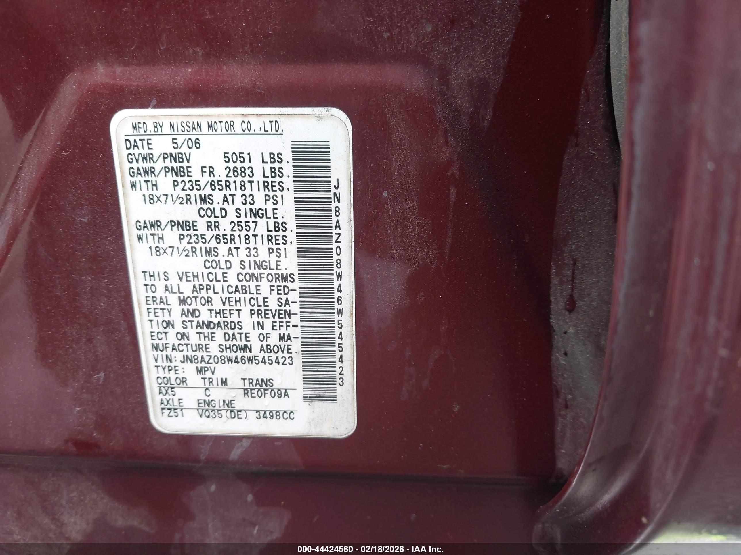 NISSAN MURANO image 9