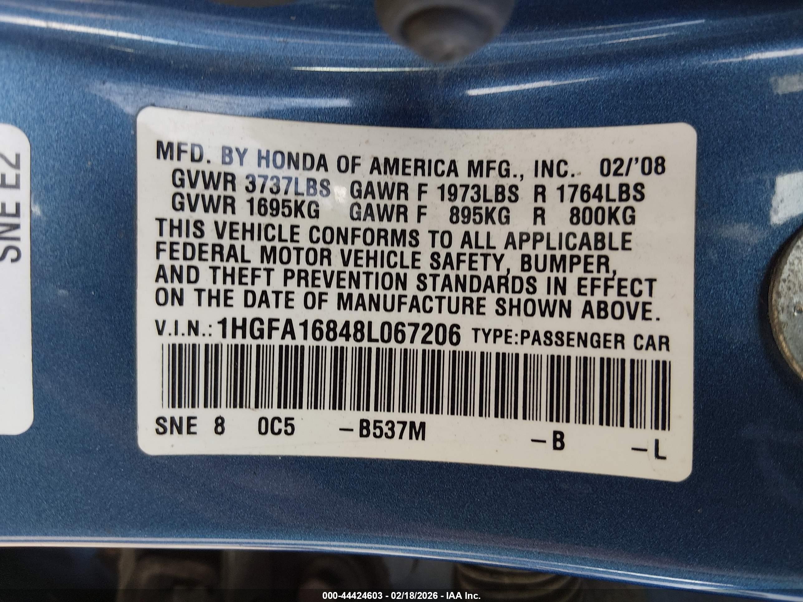 HONDA CIVIC image 9