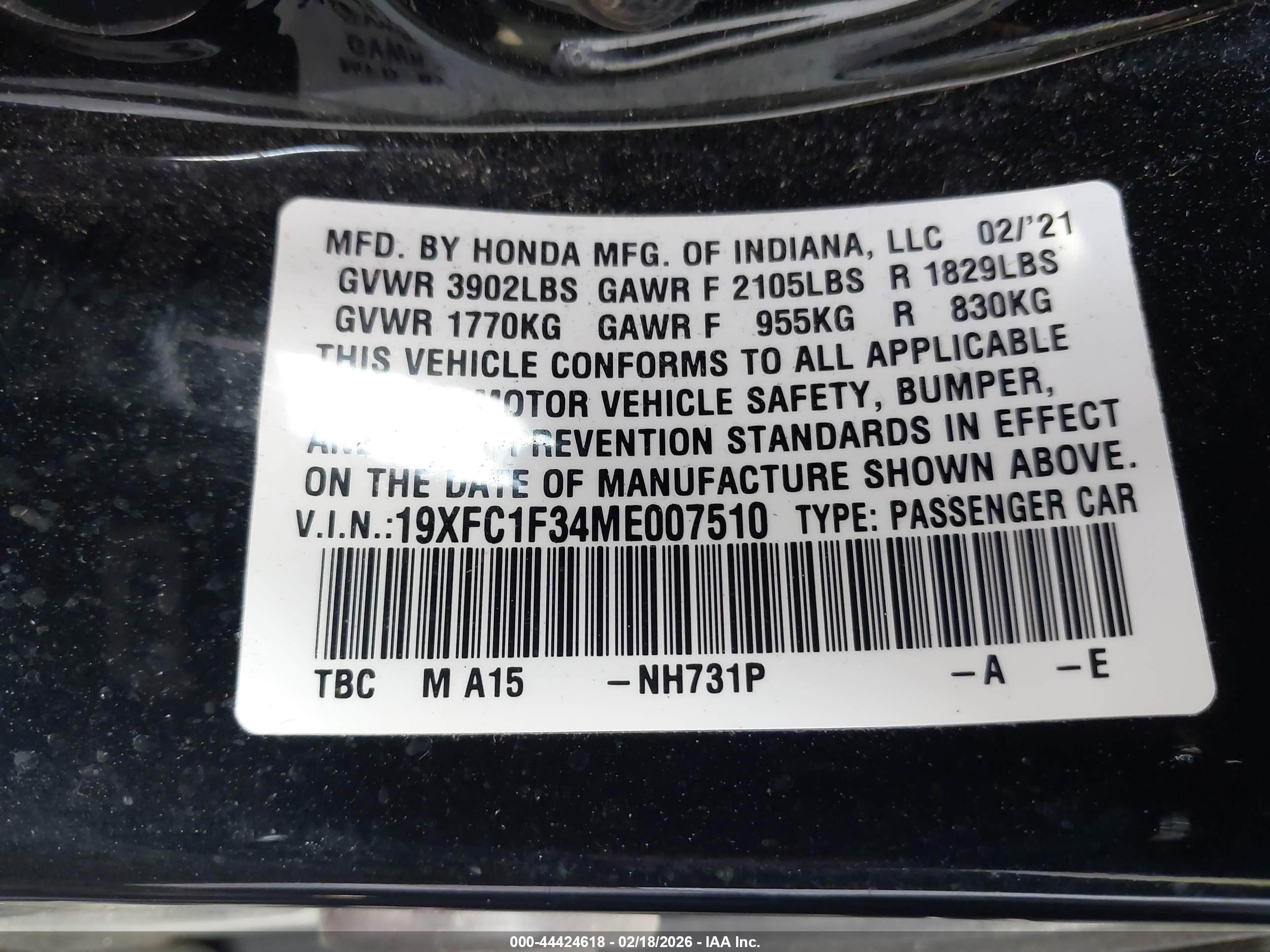 HONDA CIVIC image 9