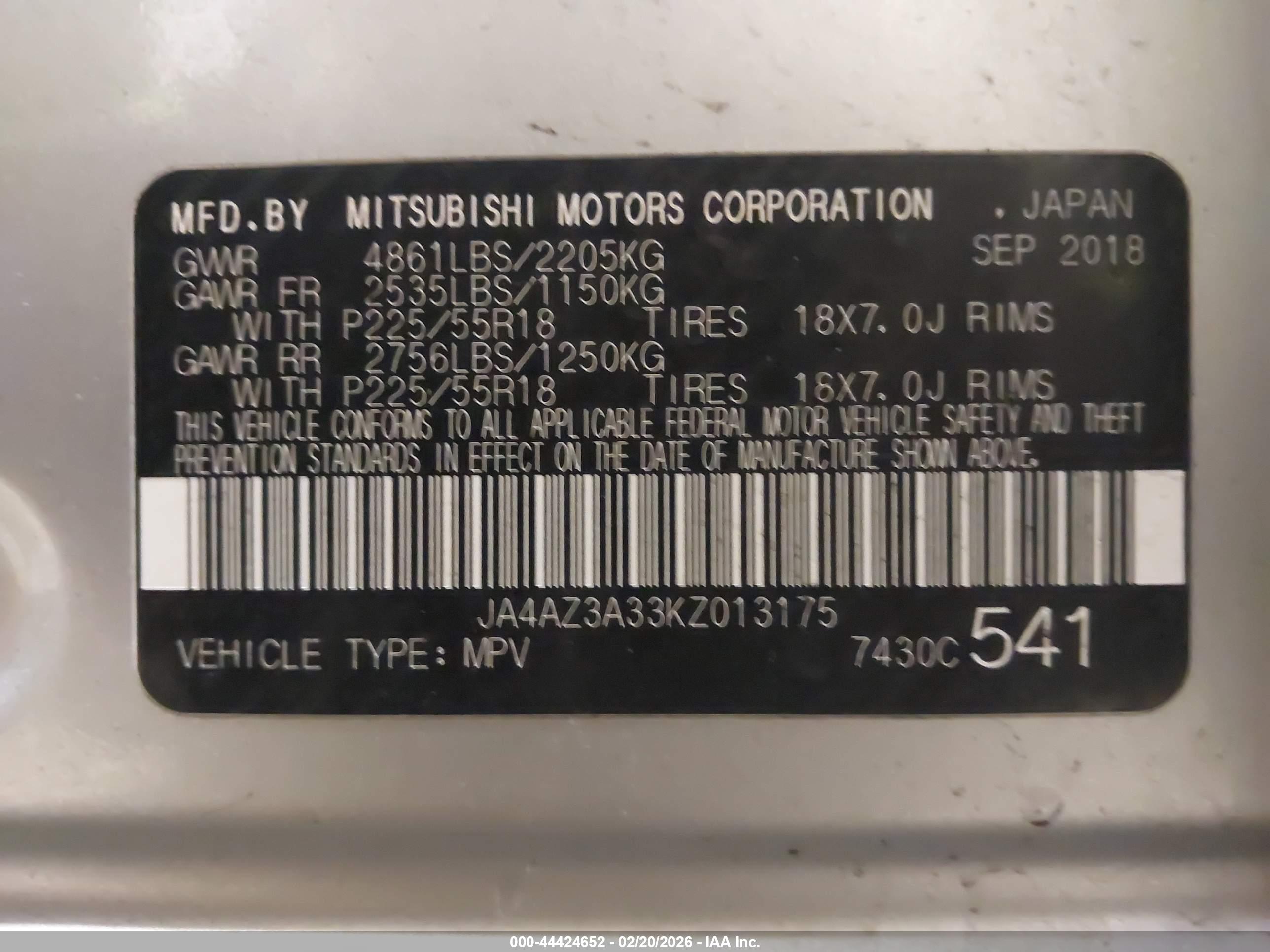 MITSUBISHI OUTLANDER image 9