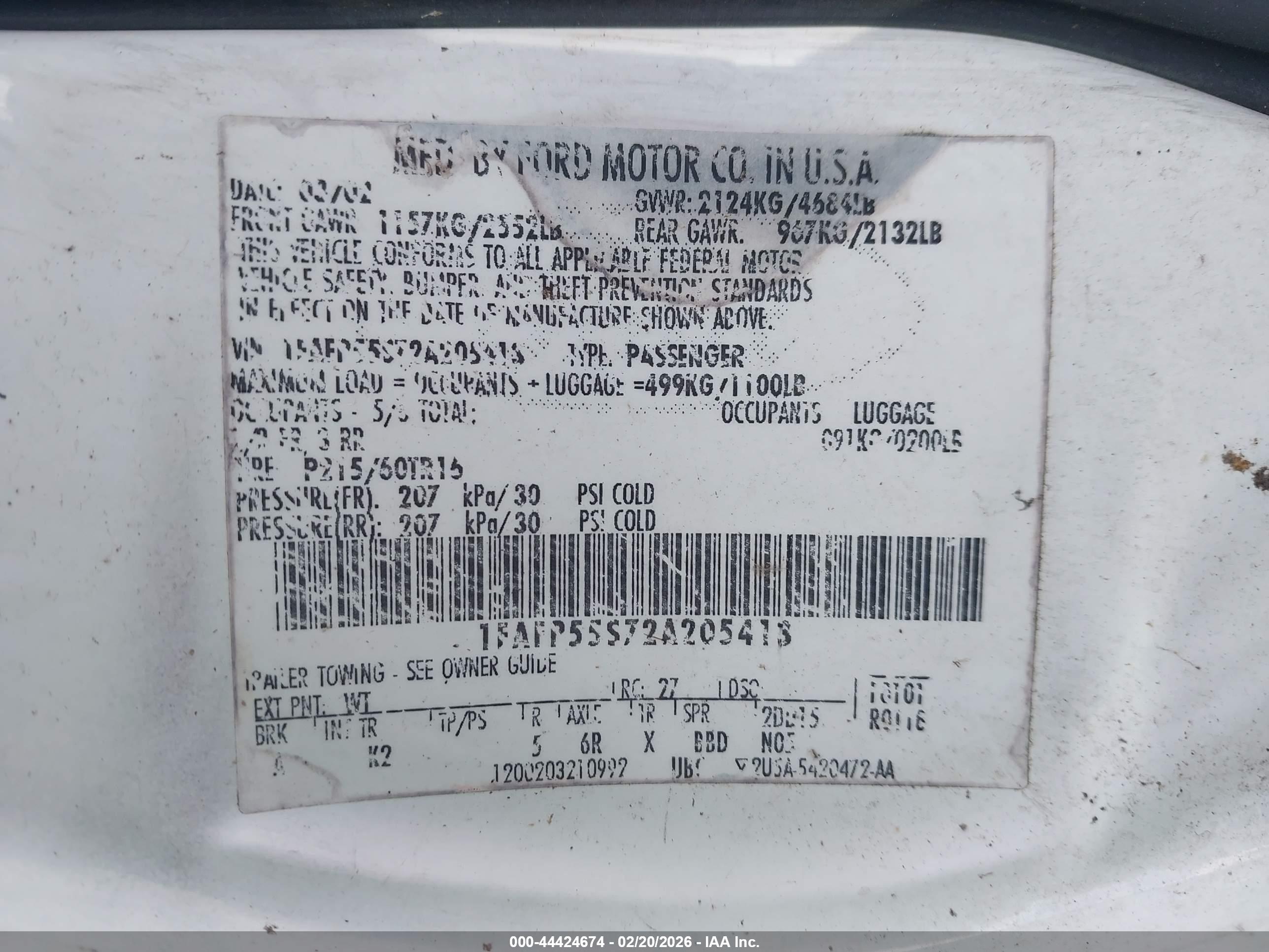 FORD TAURUS image 9