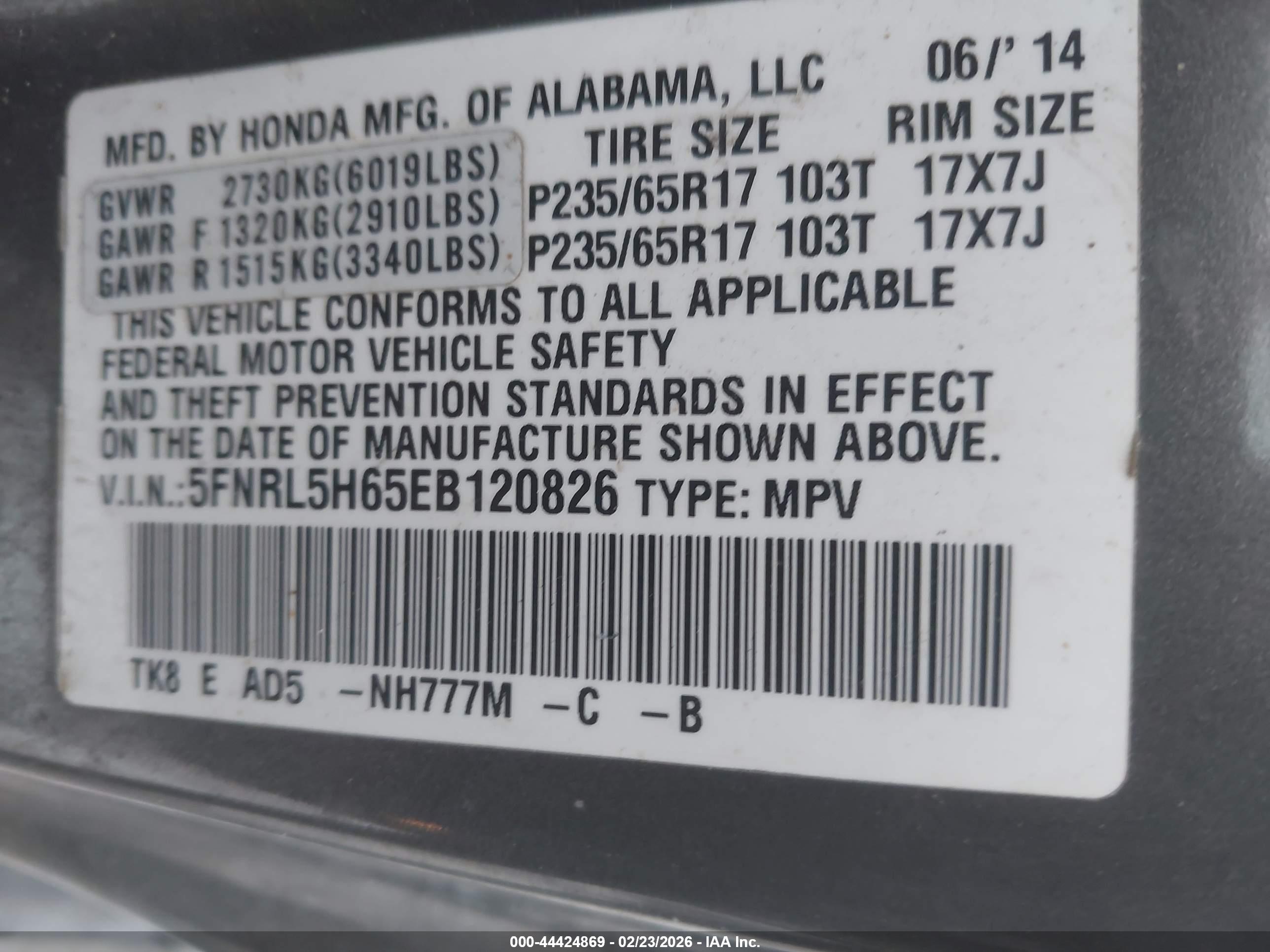 HONDA ODYSSEY image 9