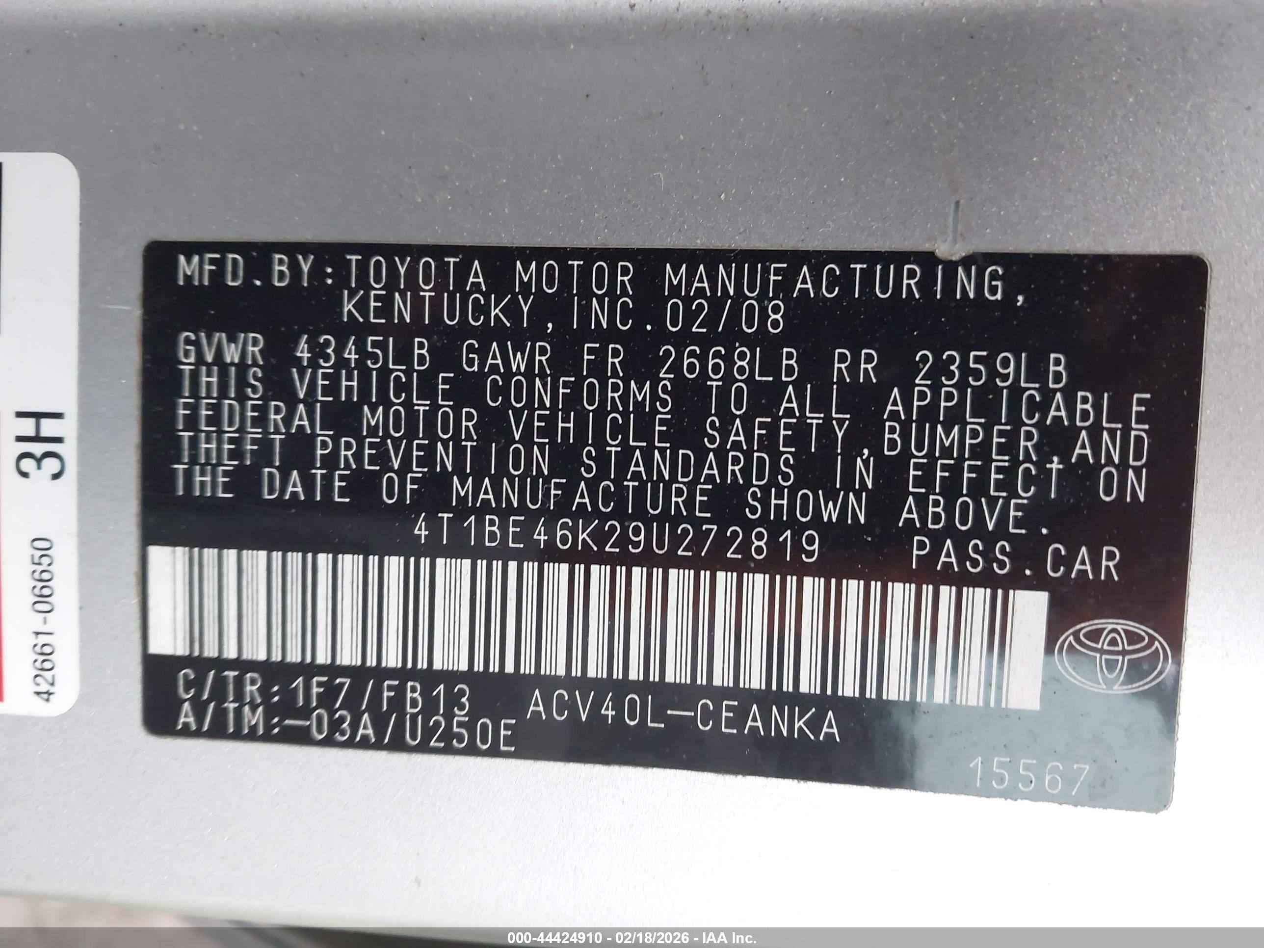 TOYOTA CAMRY image 9