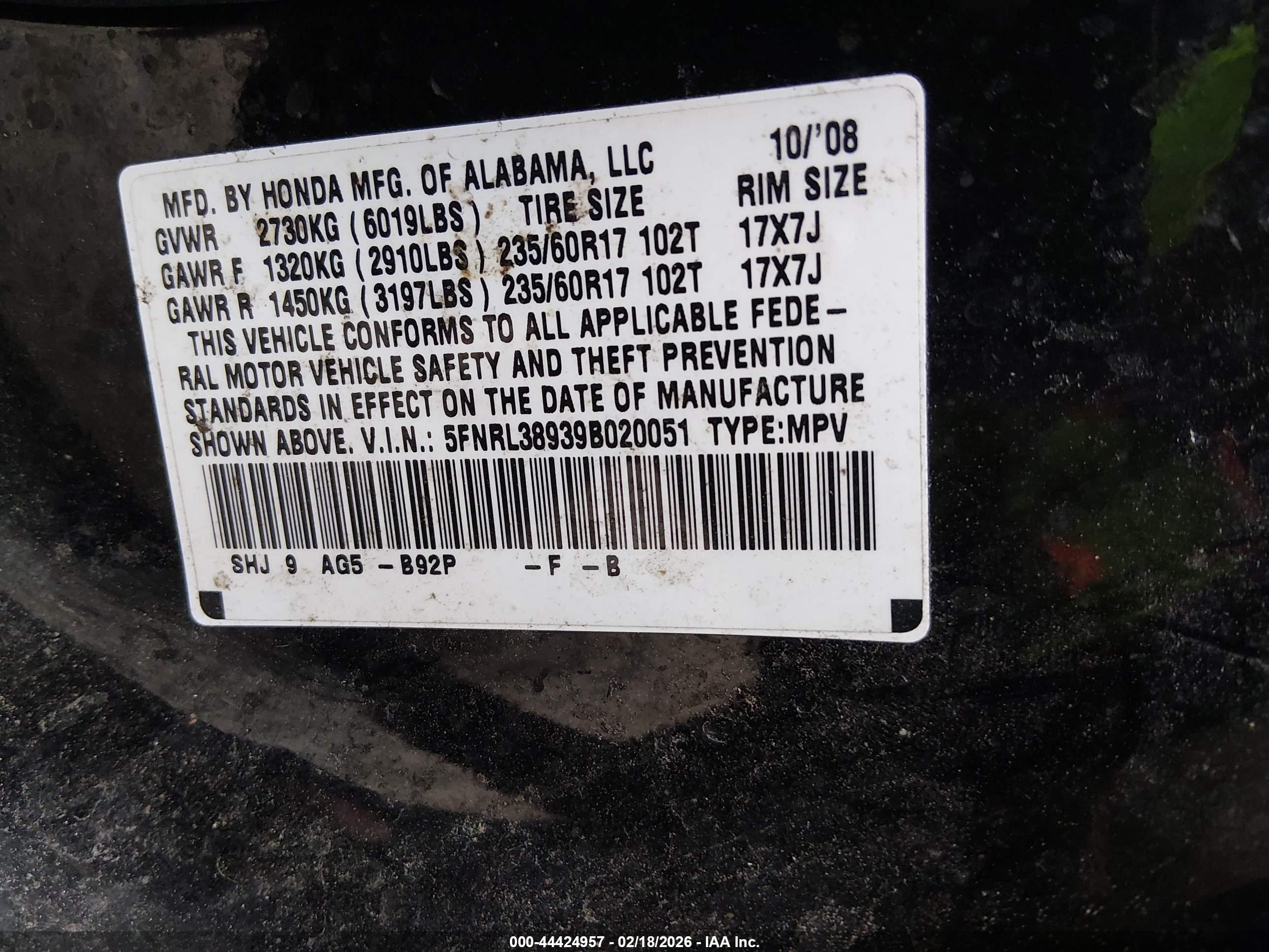 HONDA ODYSSEY image 9