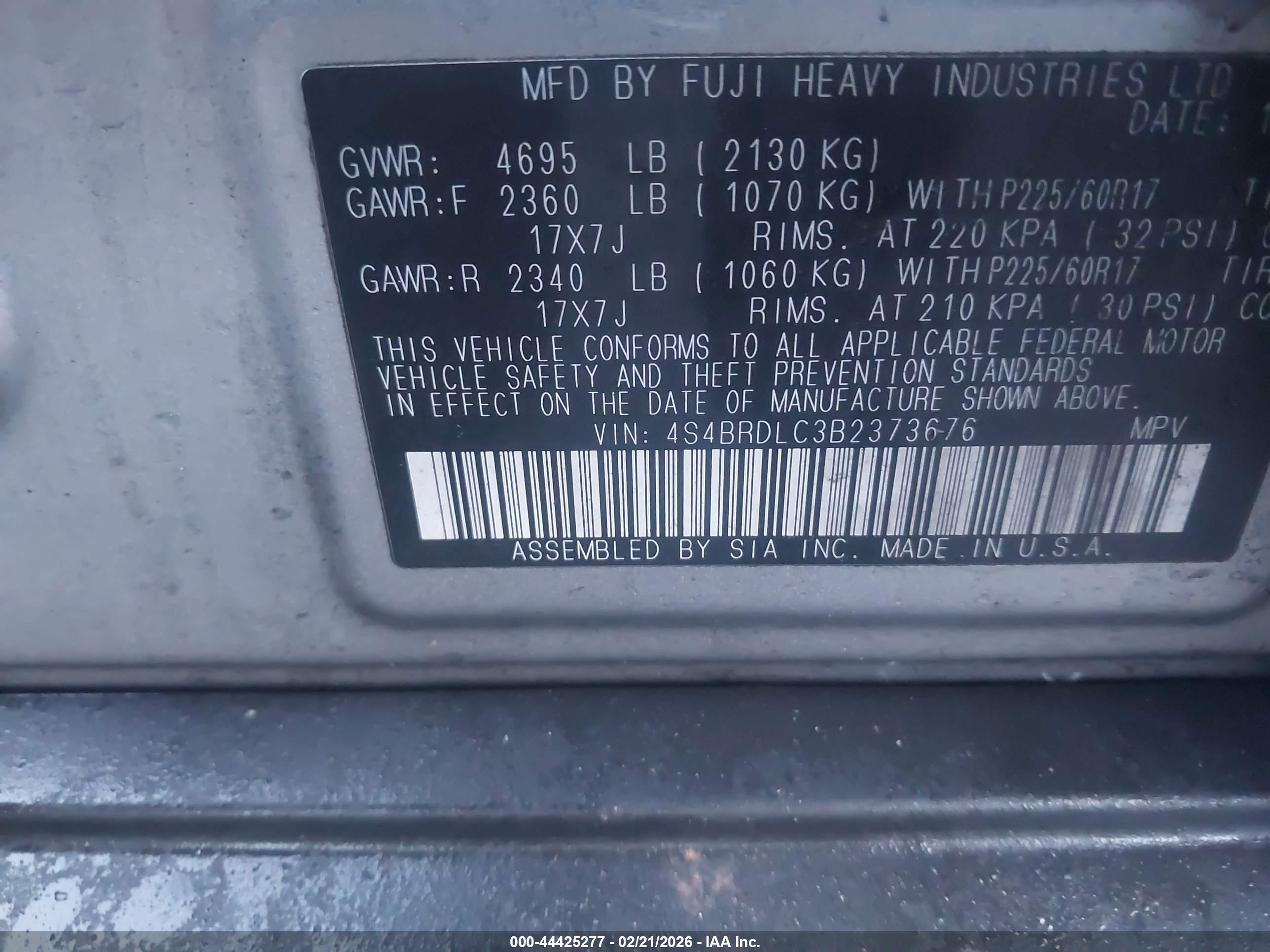 SUBARU OUTBACK image 9