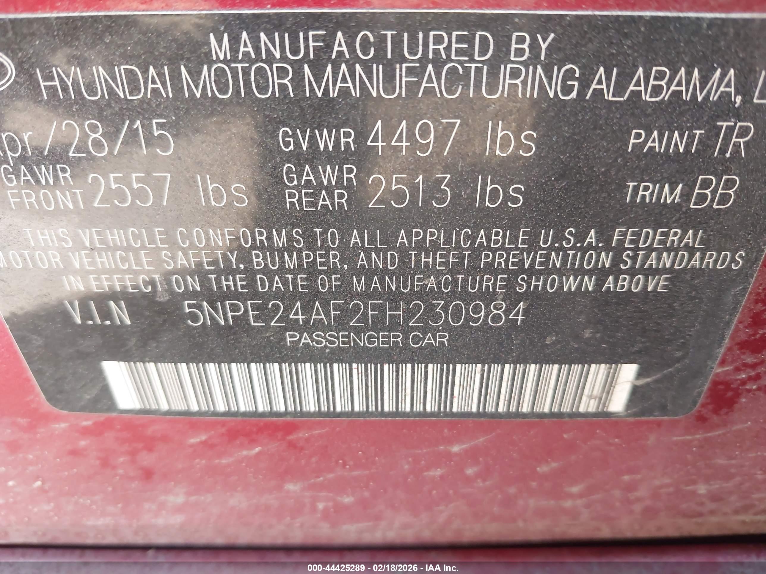 HYUNDAI SONATA image 9