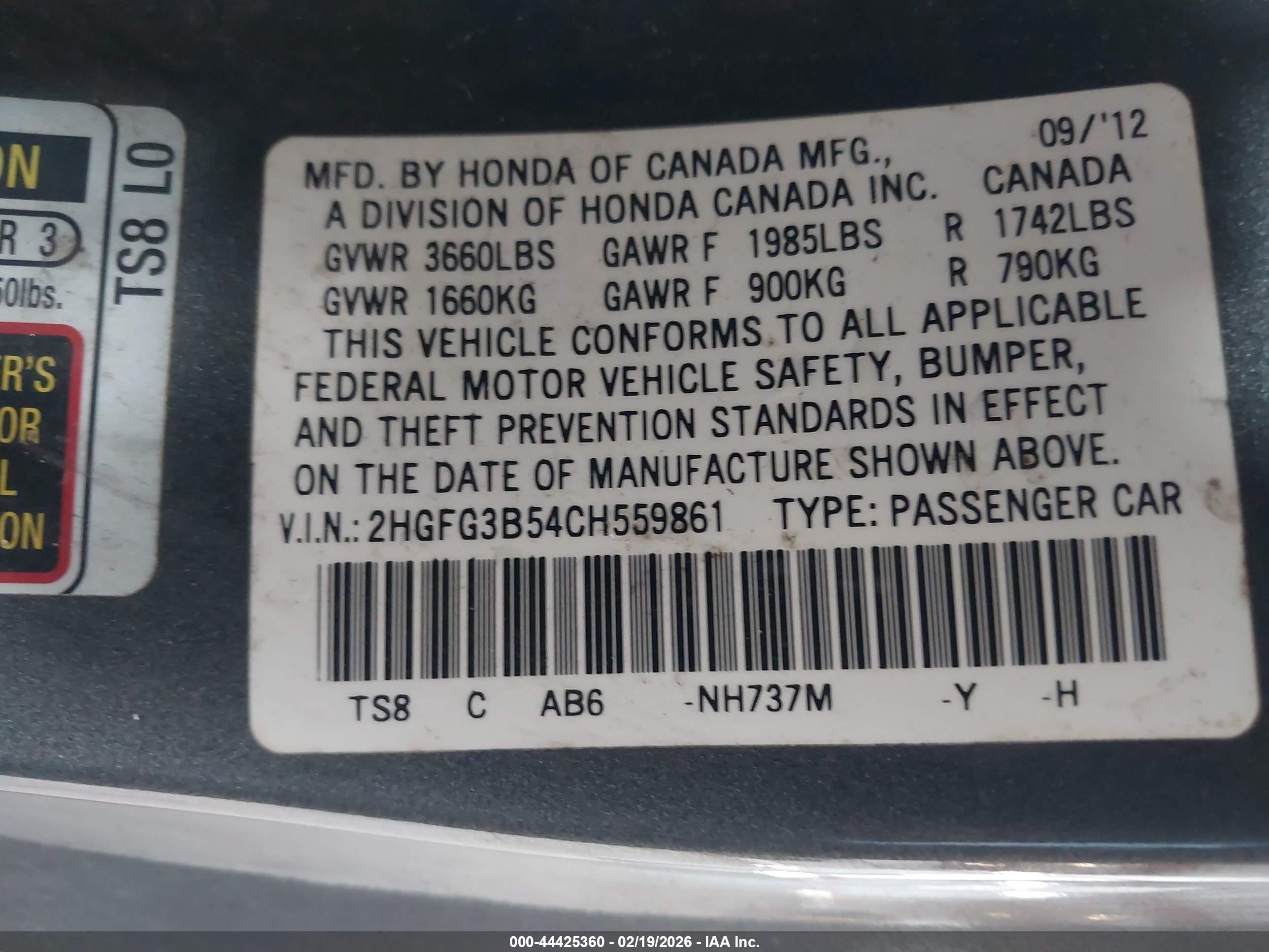 HONDA CIVIC image 9