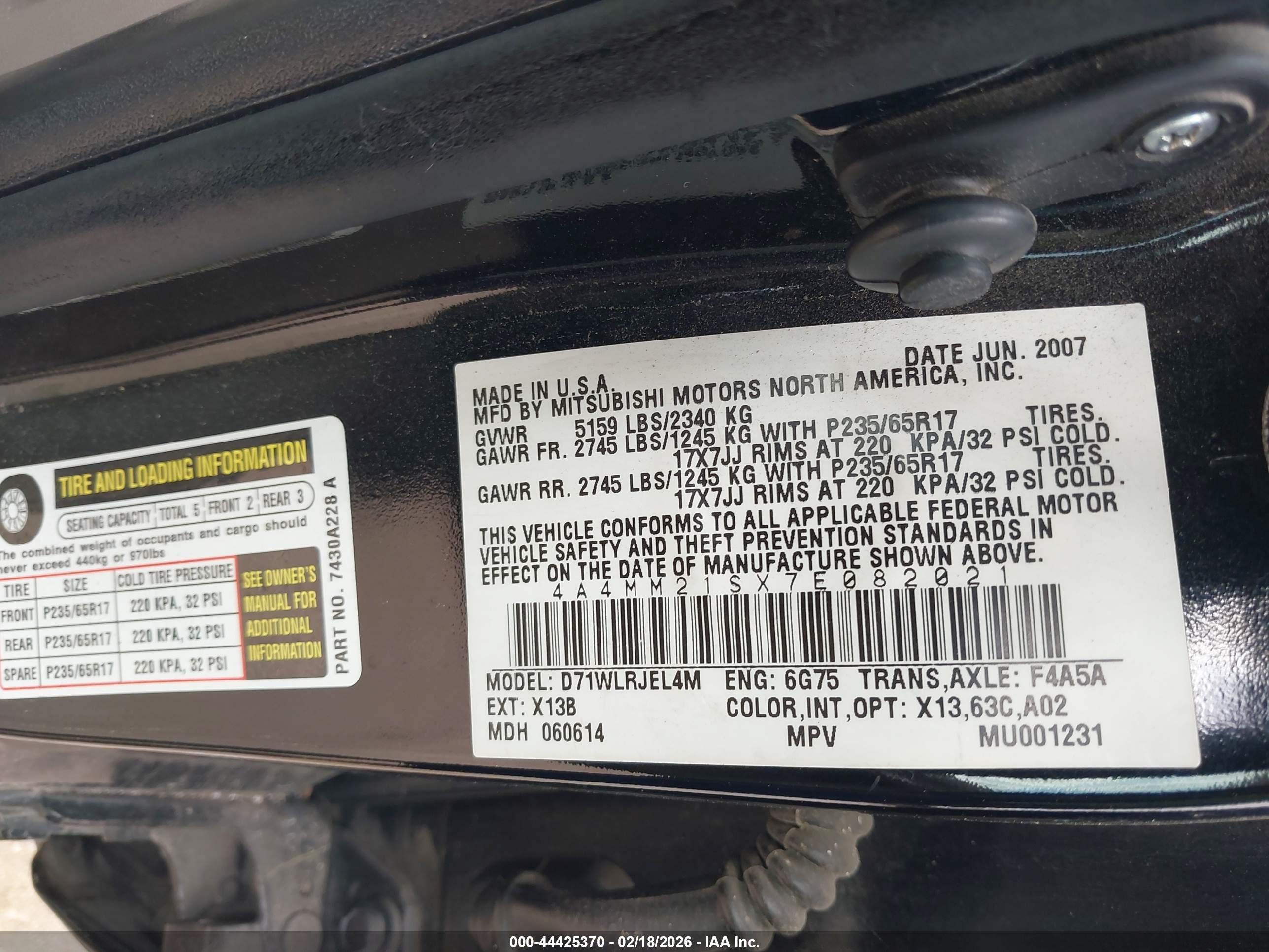 MITSUBISHI ENDEAVOR image 9
