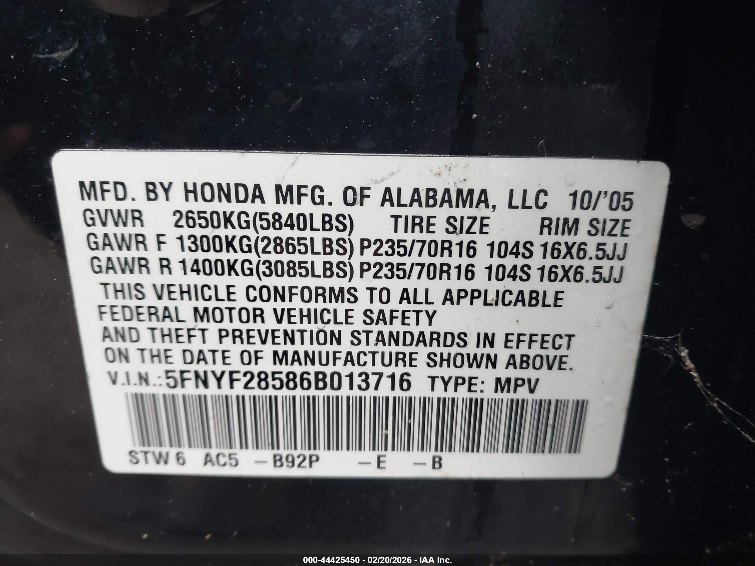 HONDA PILOT image 9