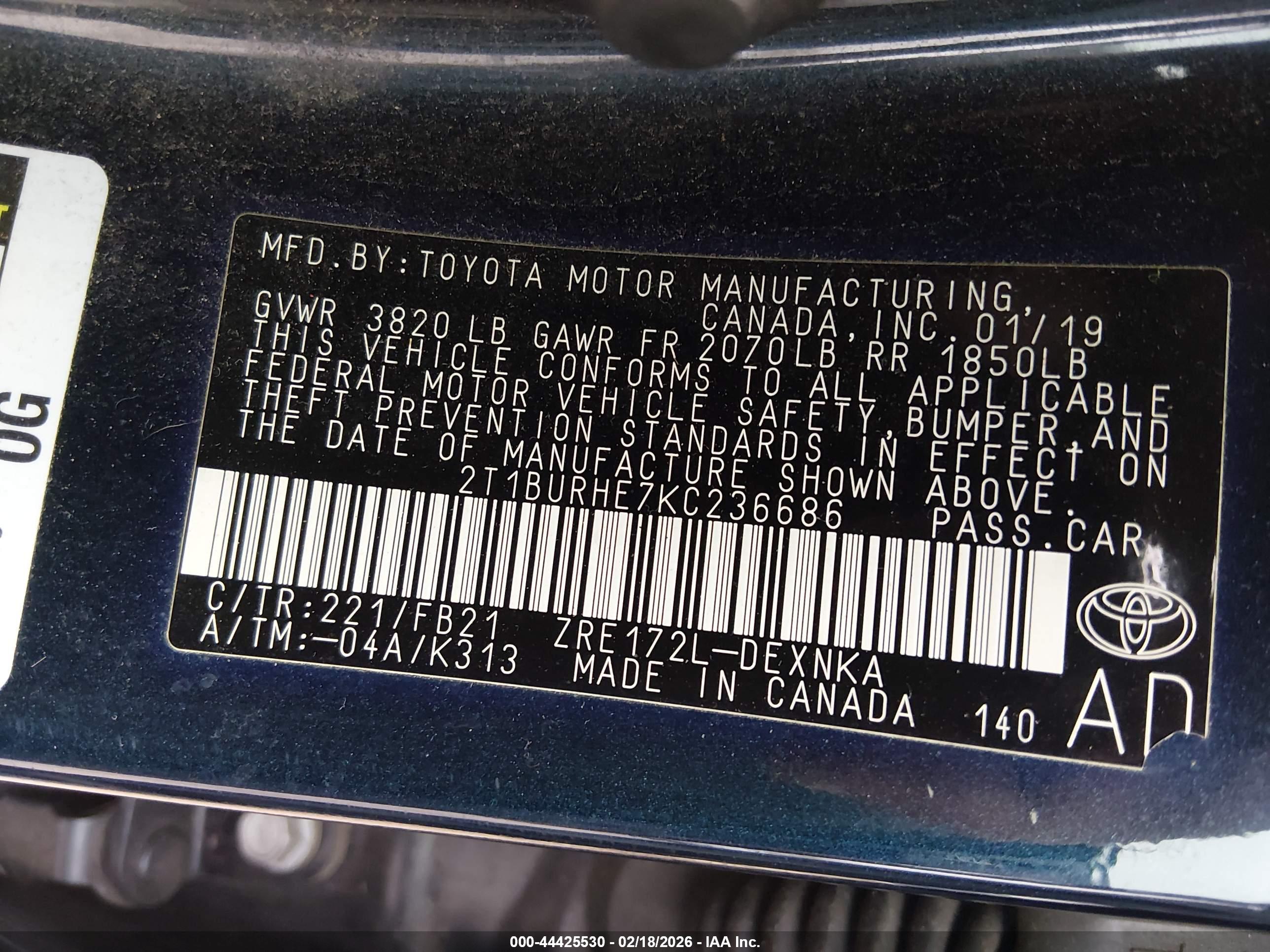 TOYOTA COROLLA image 9