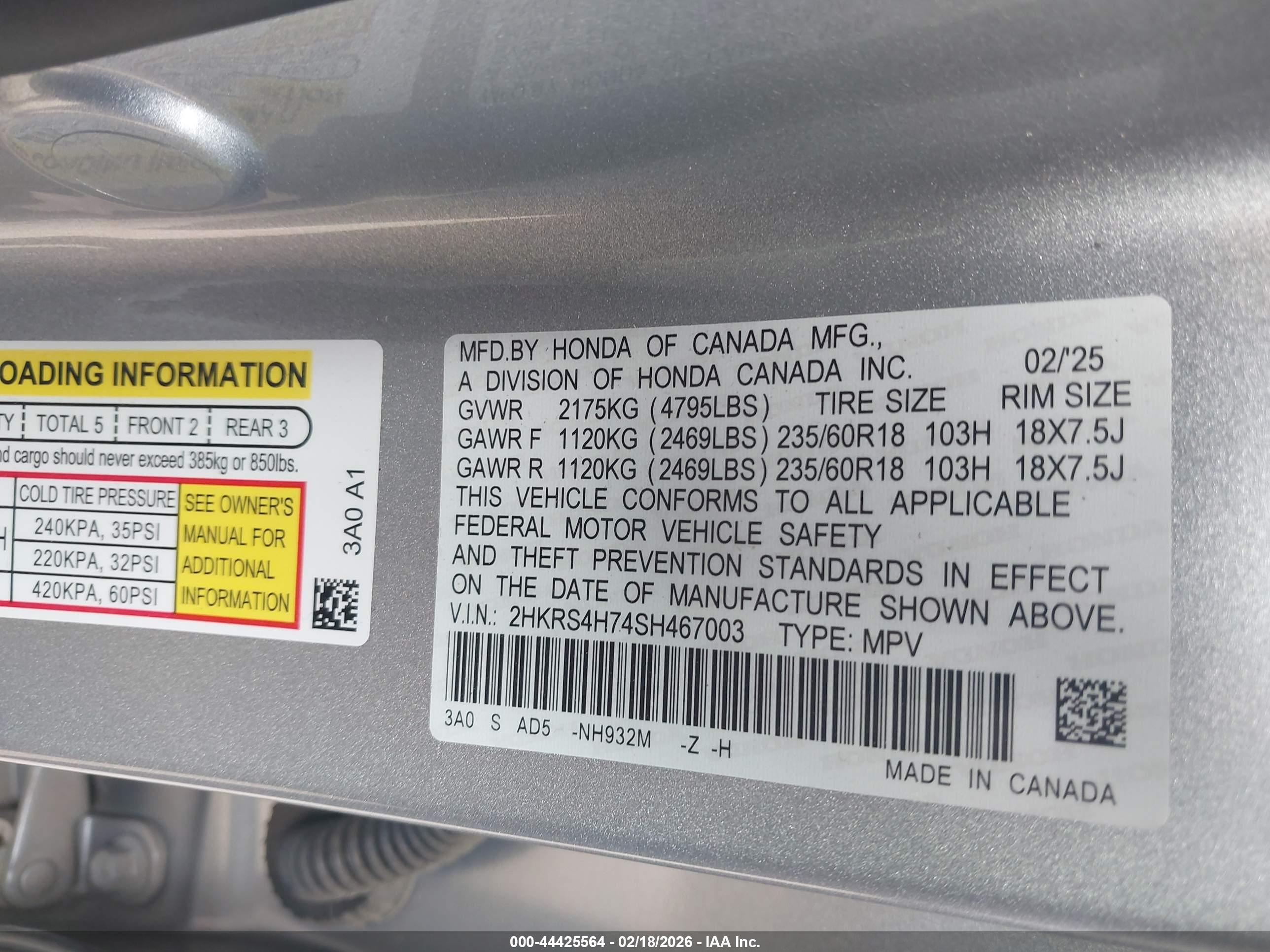 HONDA CR-V image 9