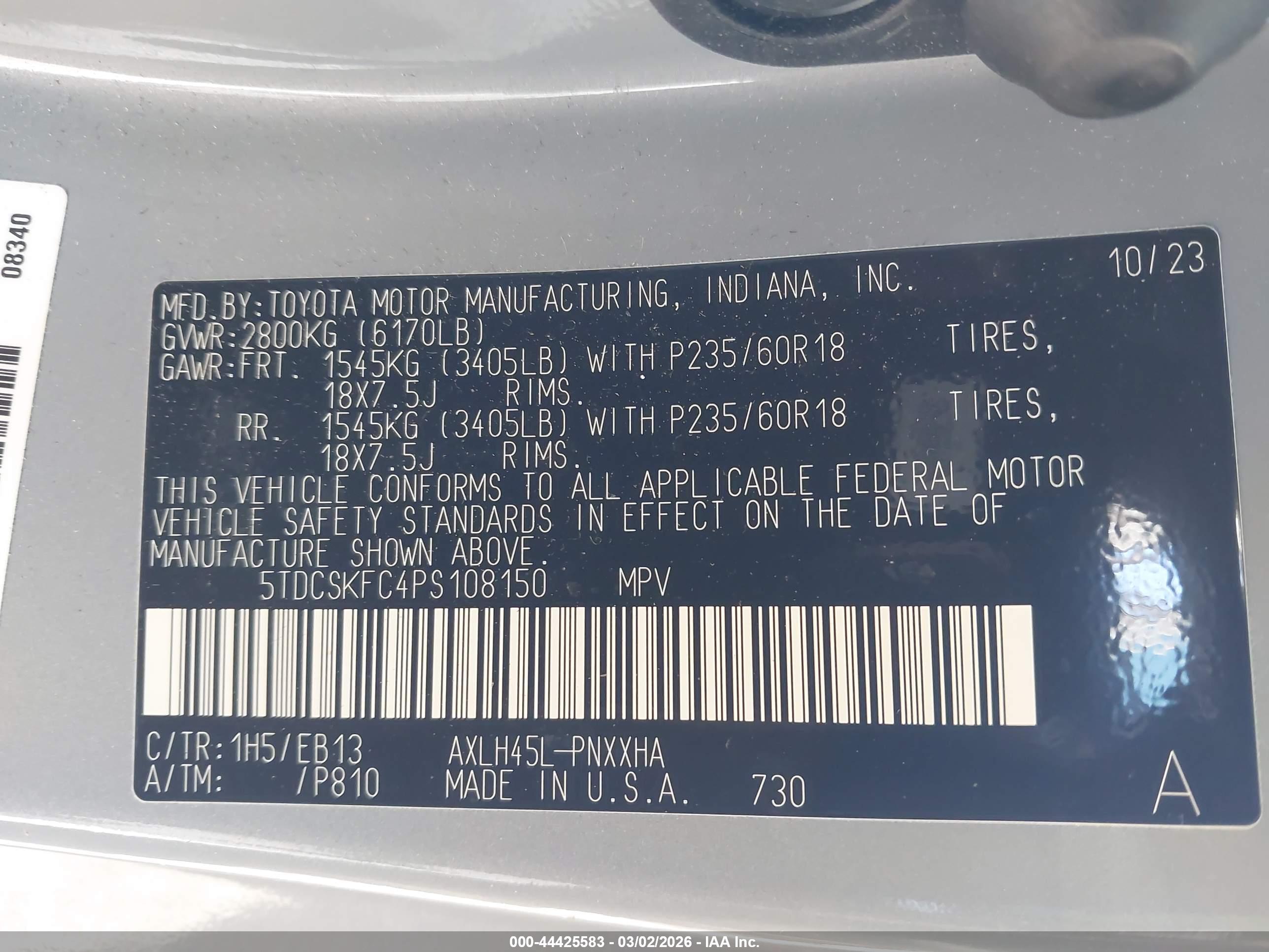 TOYOTA SIENNA image 9