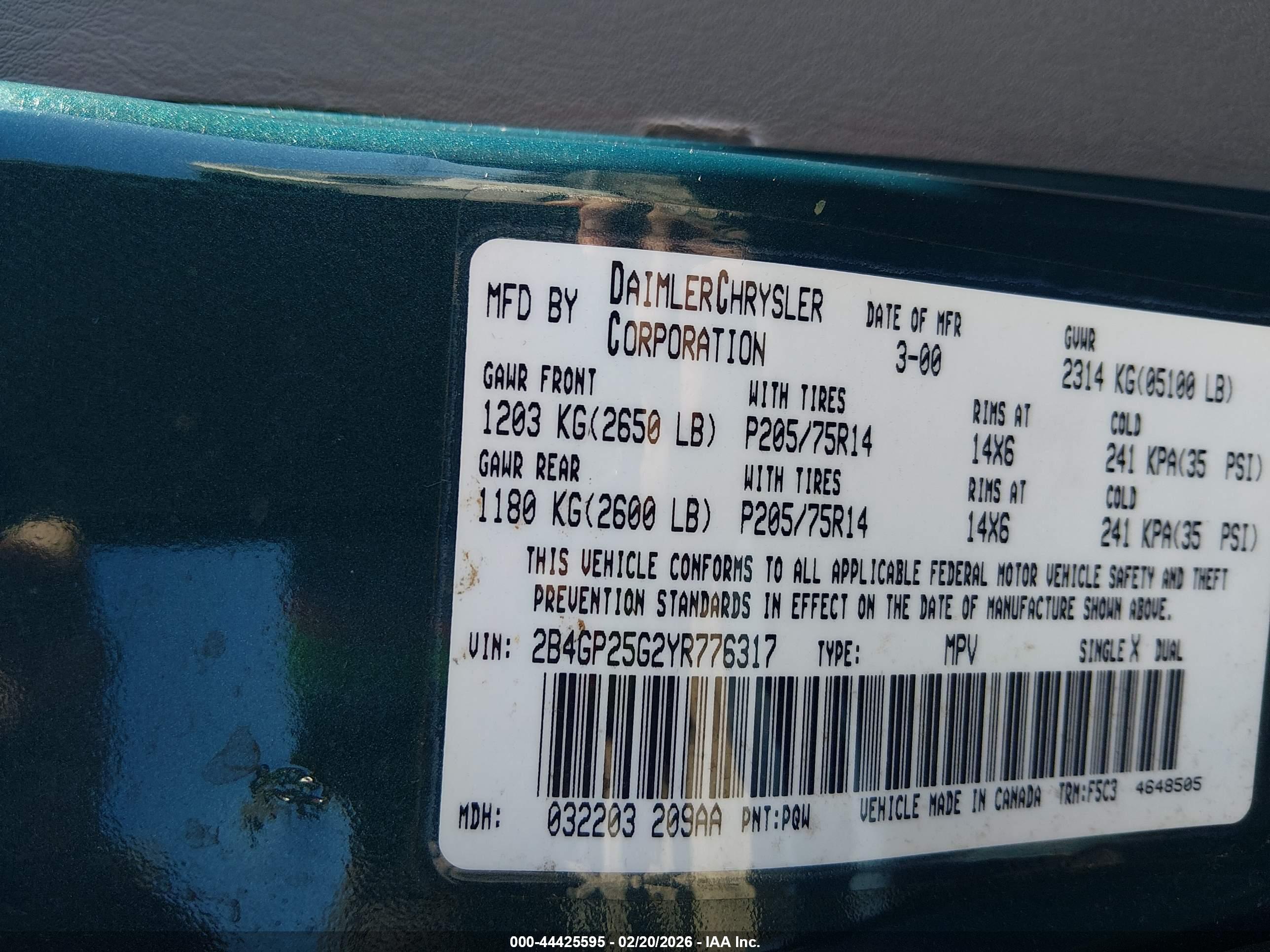 DODGE CARAVAN image 9