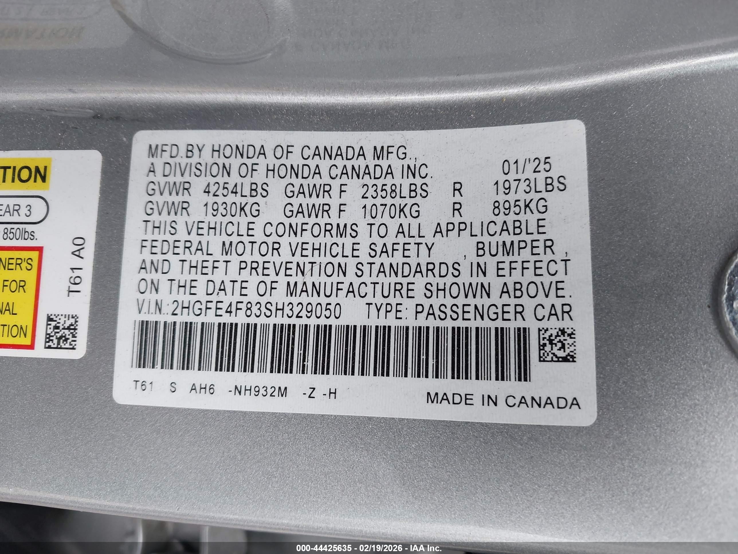 HONDA CIVIC image 9