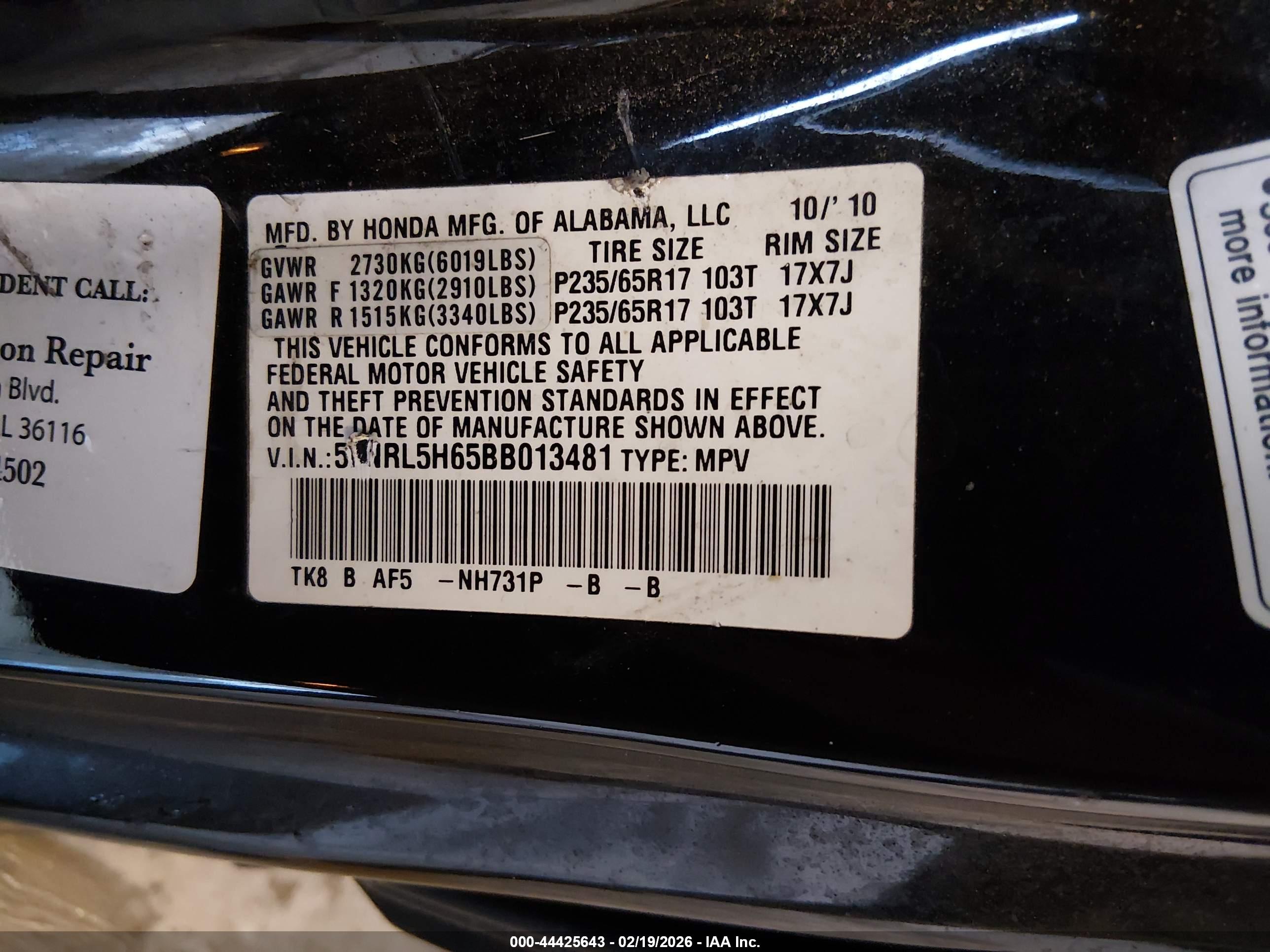 HONDA ODYSSEY image 9
