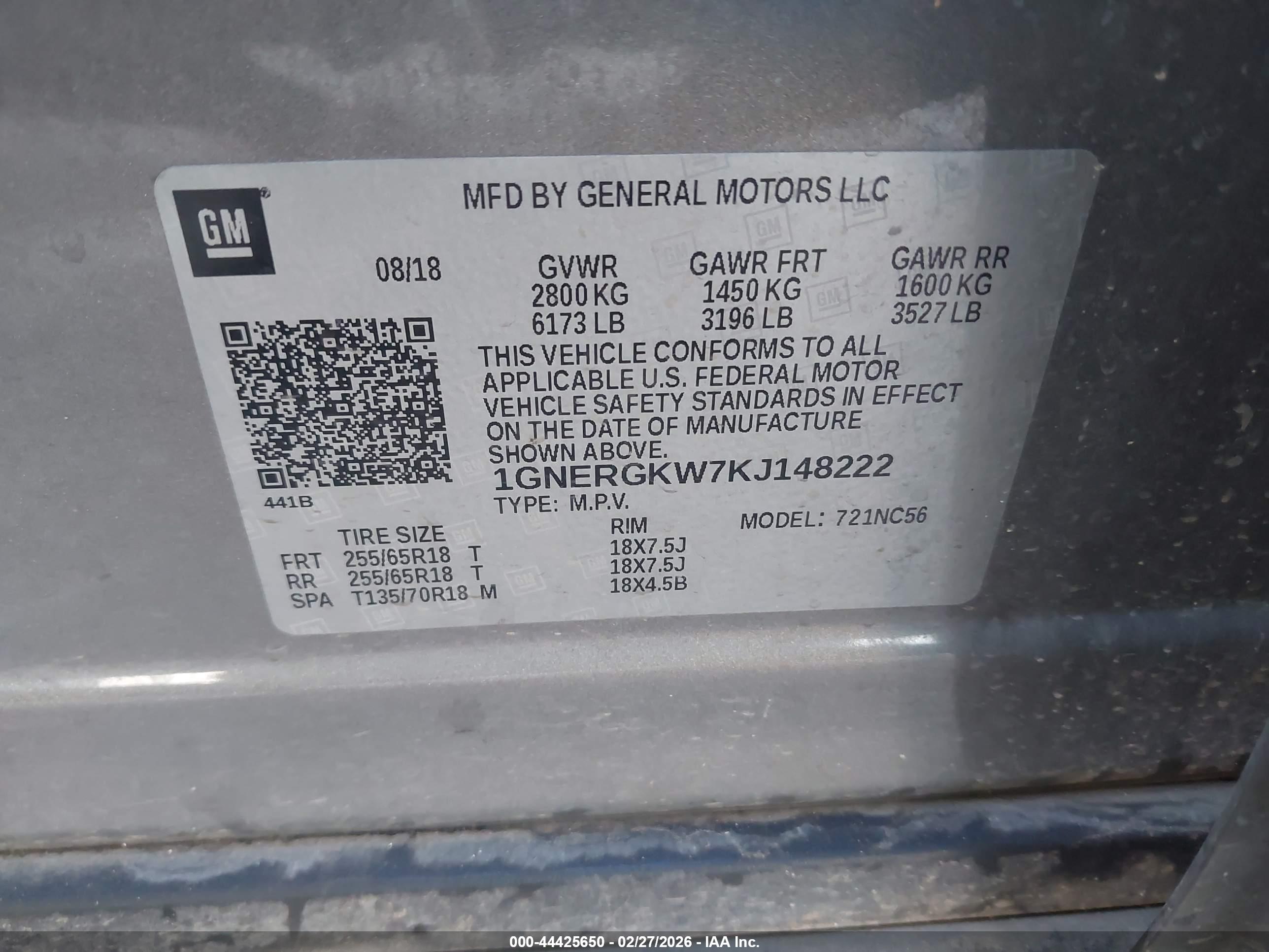 CHEVROLET TRAVERSE image 9