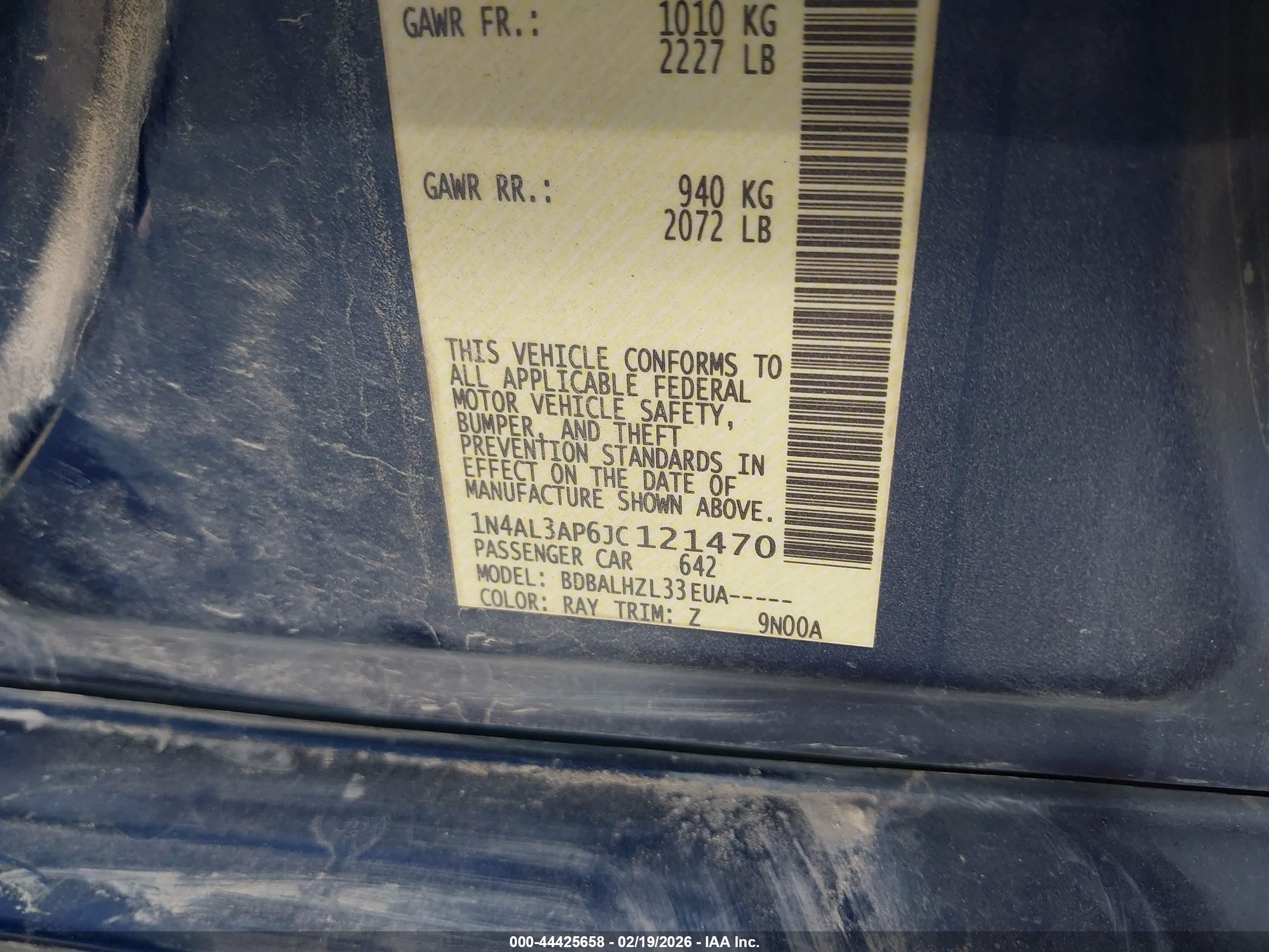 NISSAN ALTIMA image 9