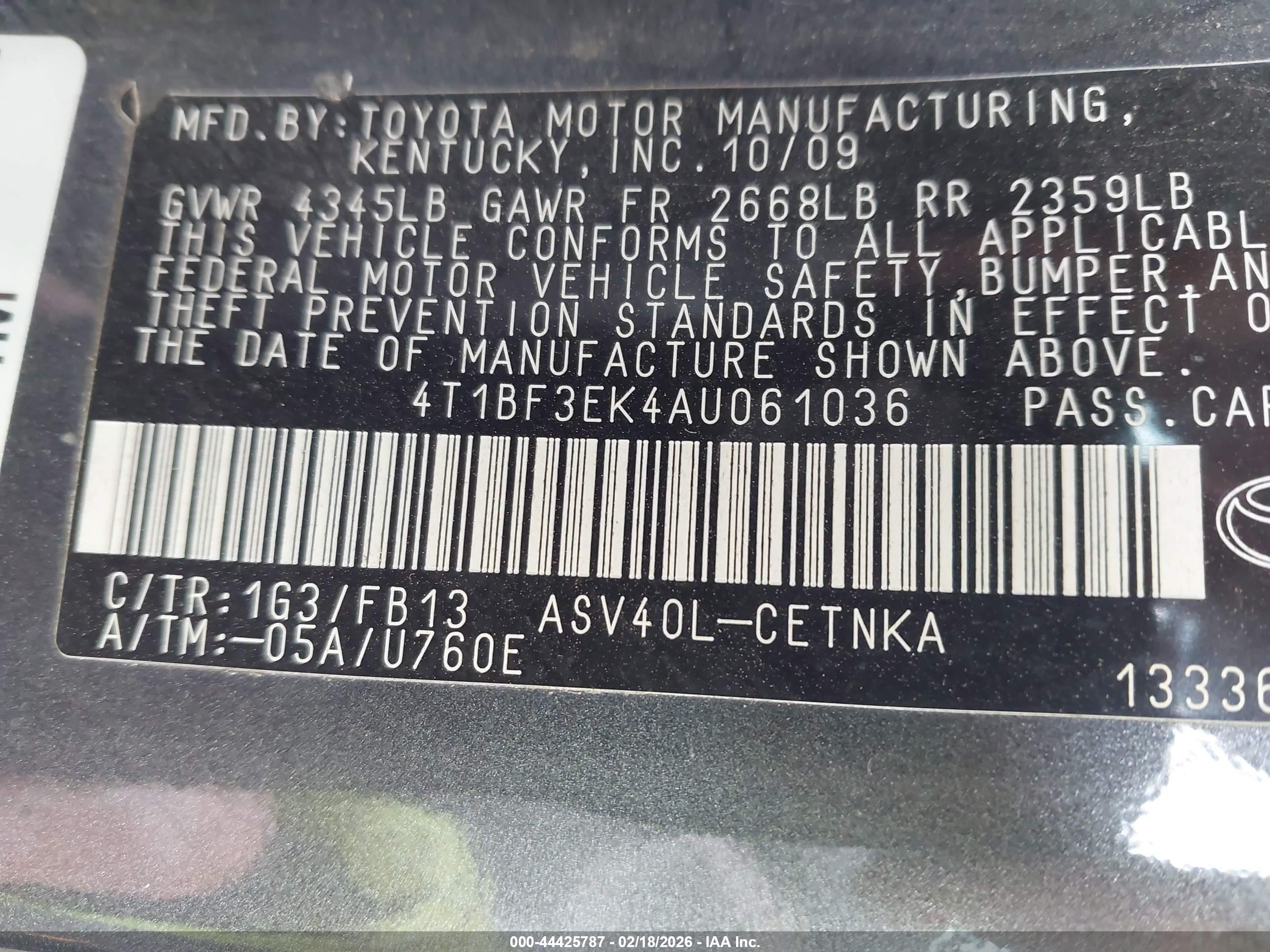 TOYOTA CAMRY image 9
