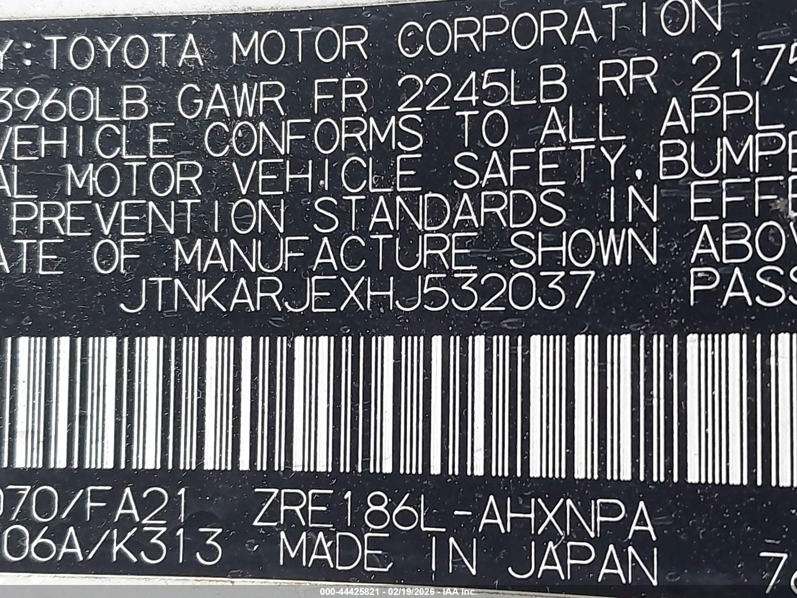 TOYOTA COROLLA image 9