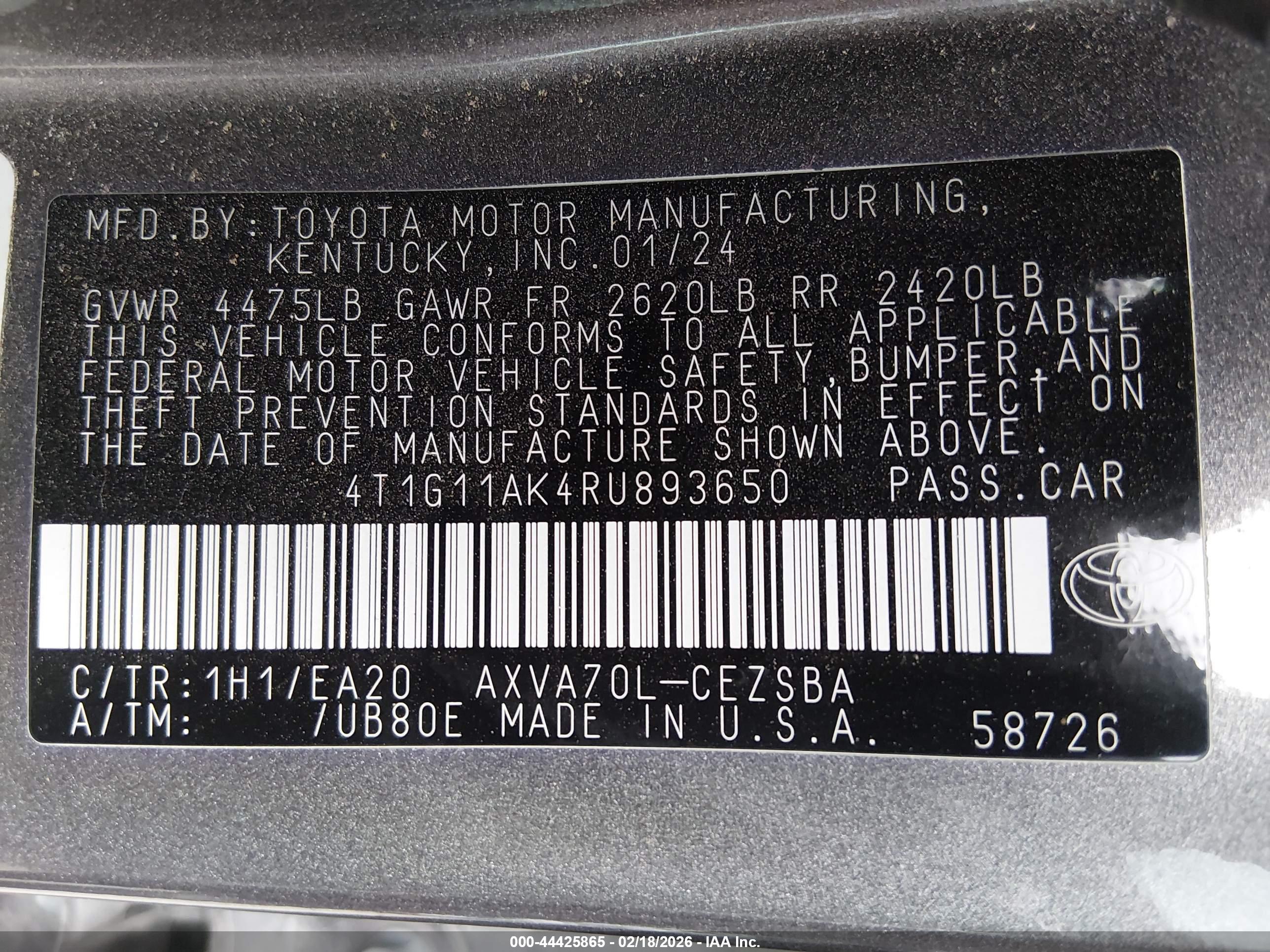 TOYOTA CAMRY image 9