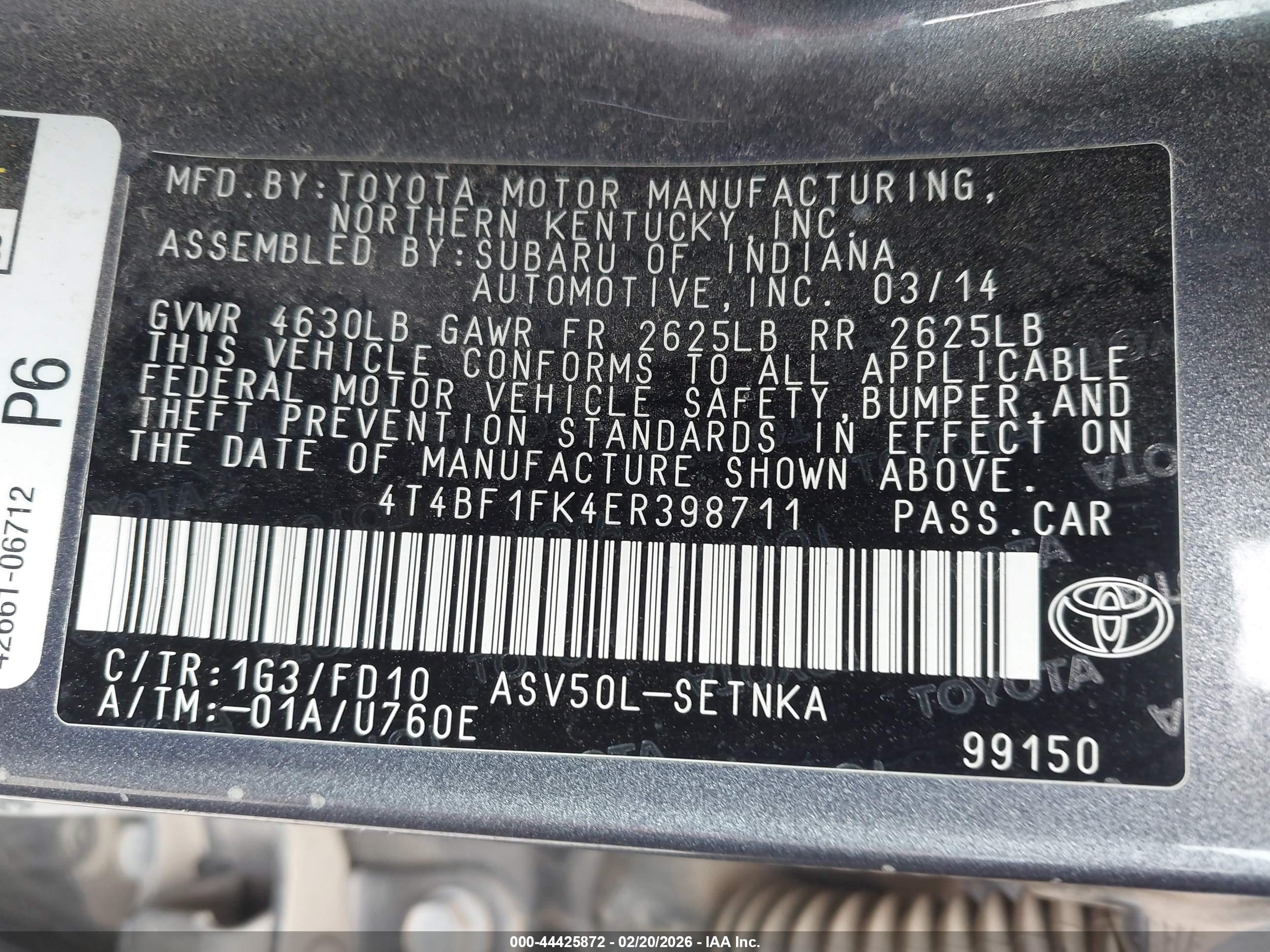 TOYOTA CAMRY image 9