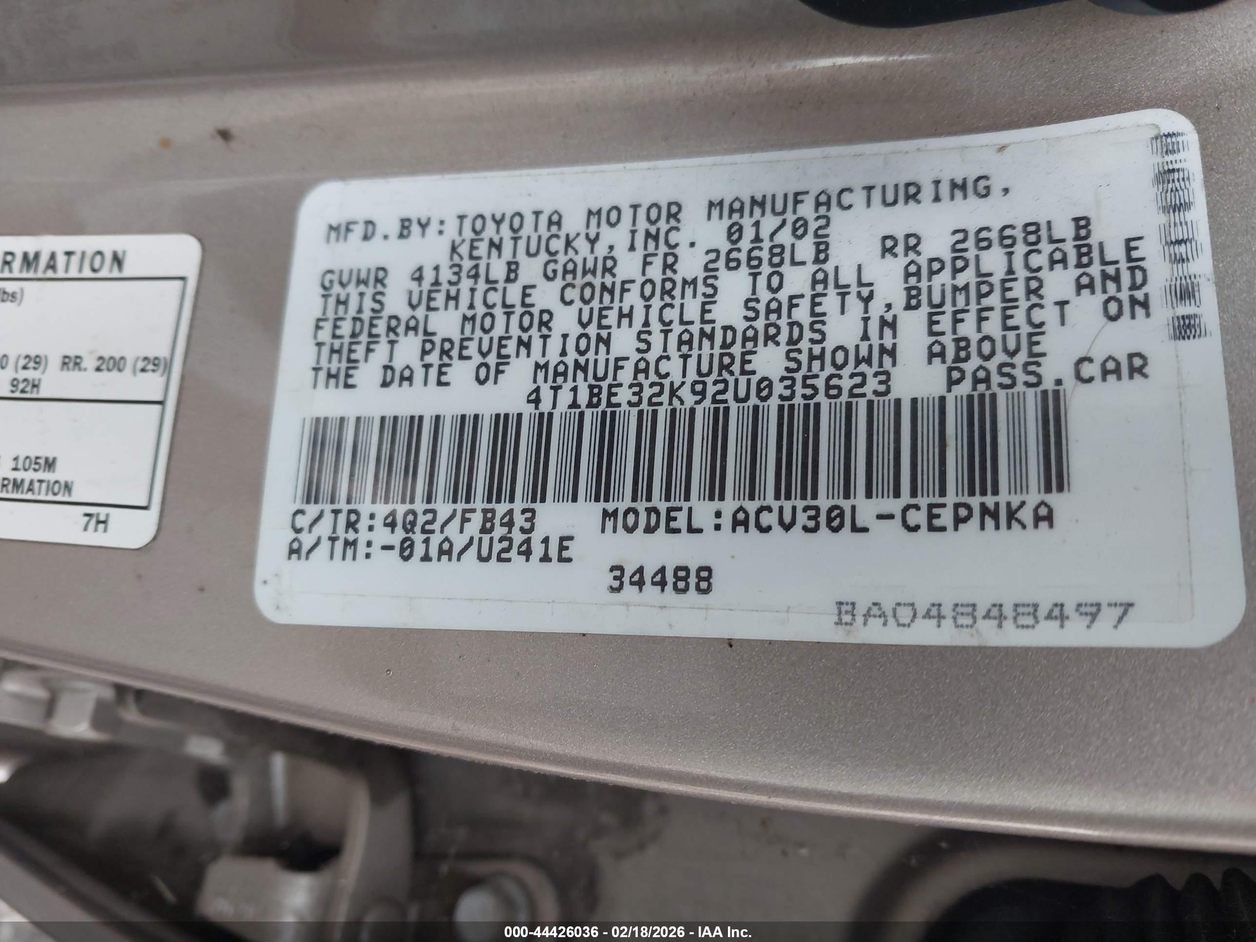 TOYOTA CAMRY image 9