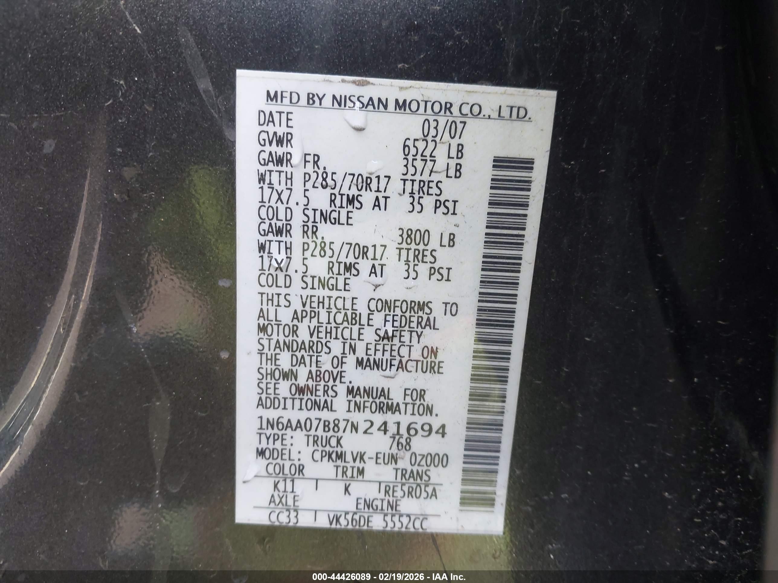 NISSAN TITAN image 9