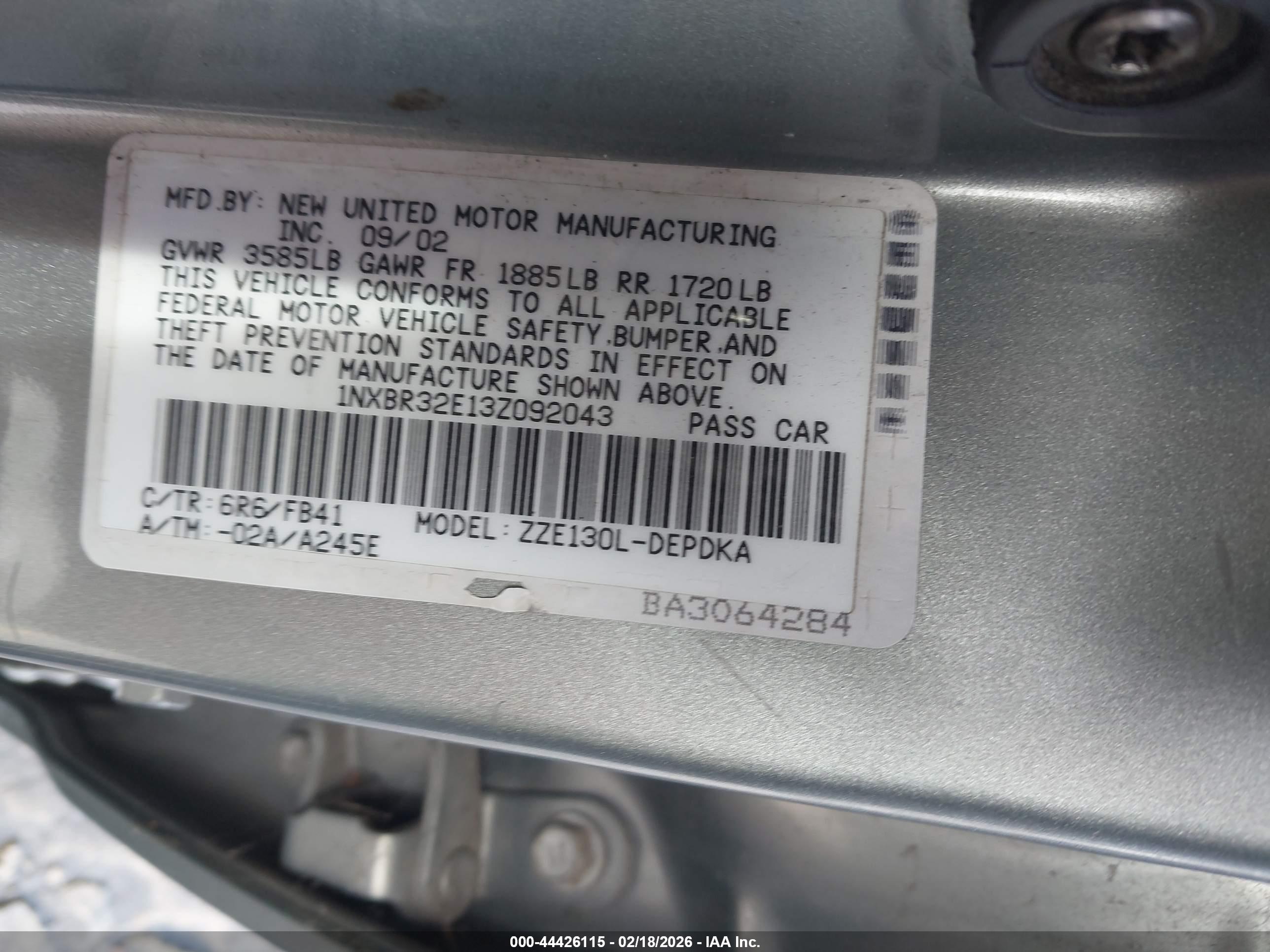 TOYOTA COROLLA image 9
