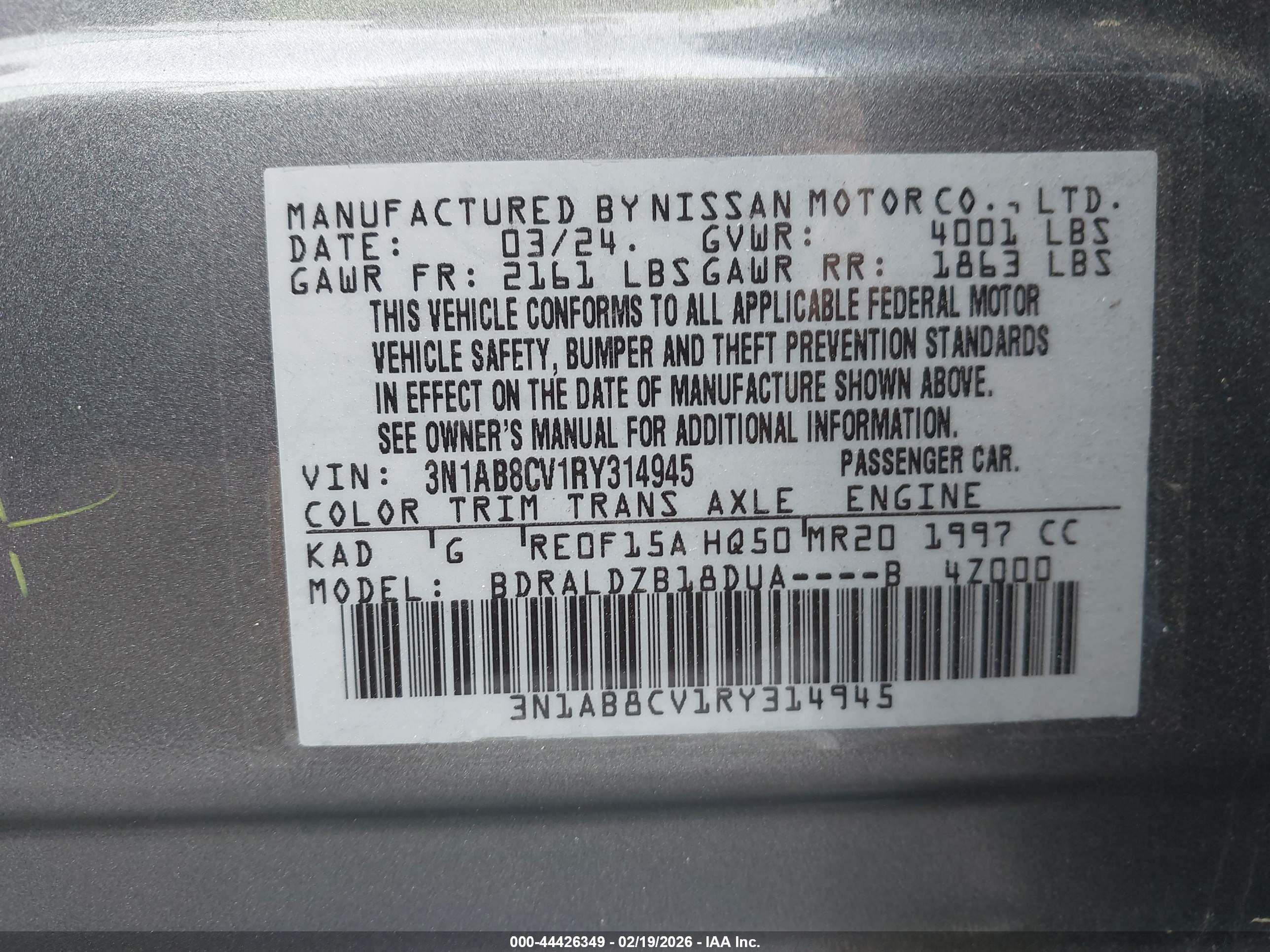 NISSAN SENTRA image 9