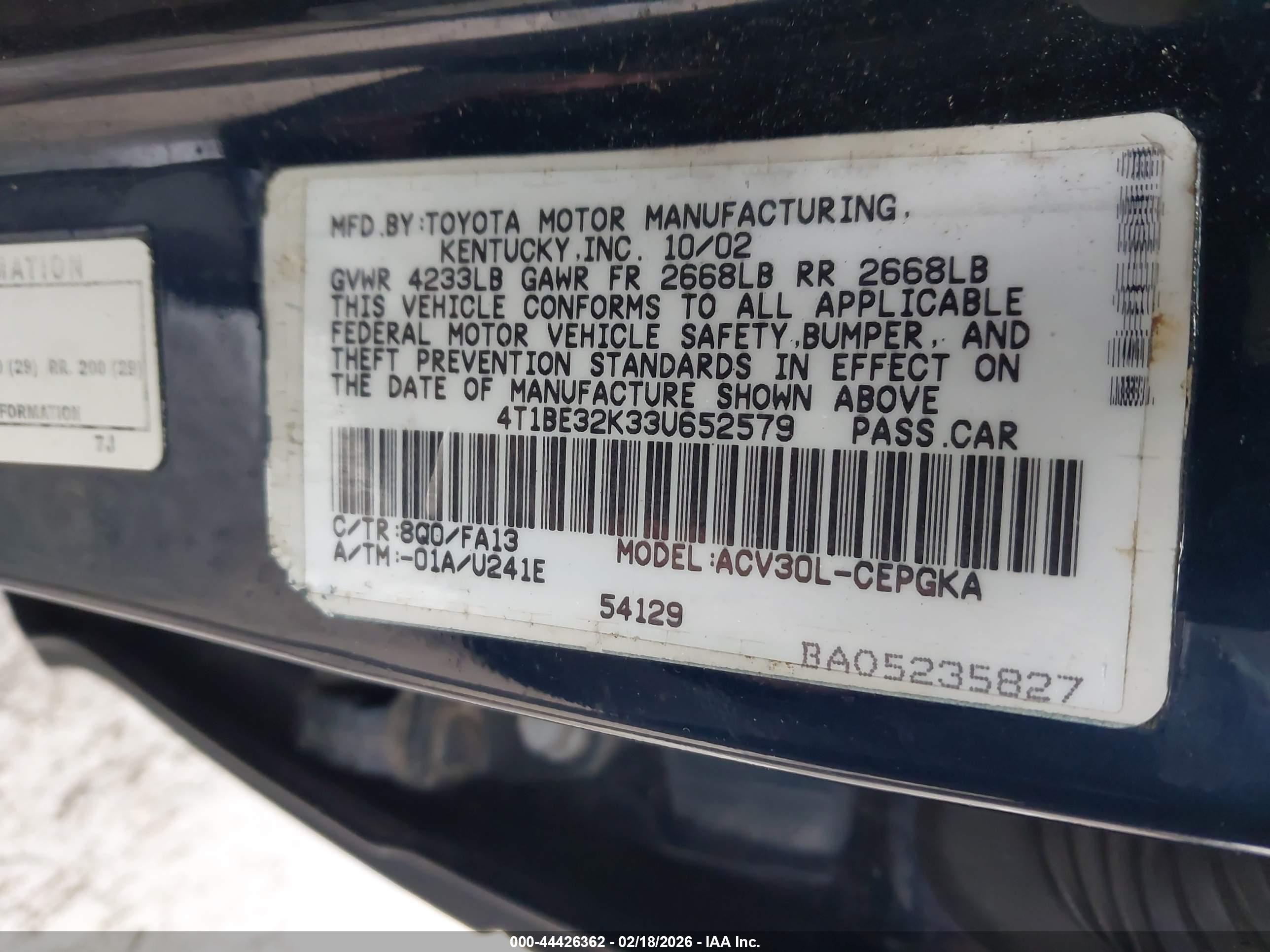 TOYOTA CAMRY image 9