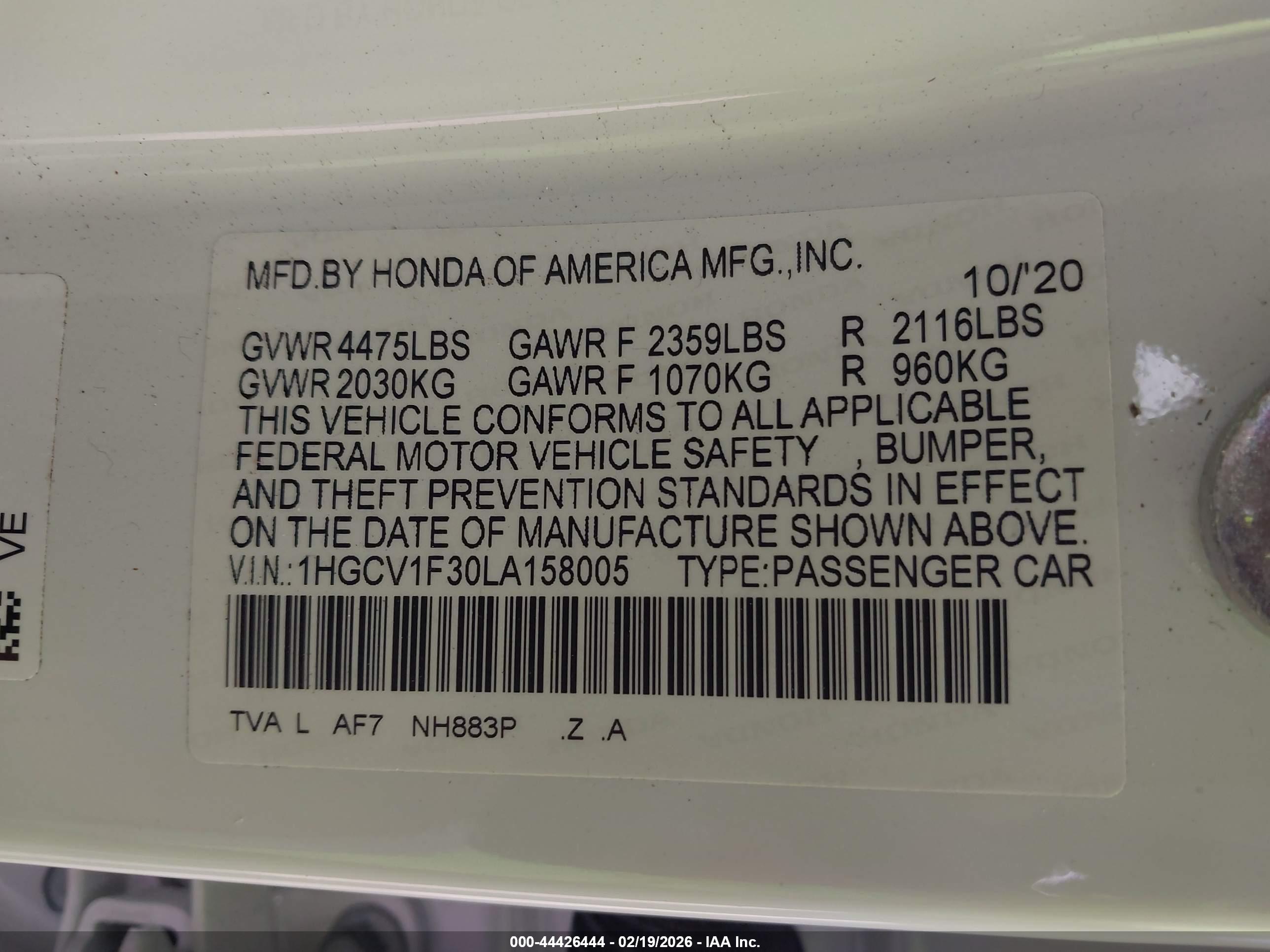 HONDA ACCORD image 9