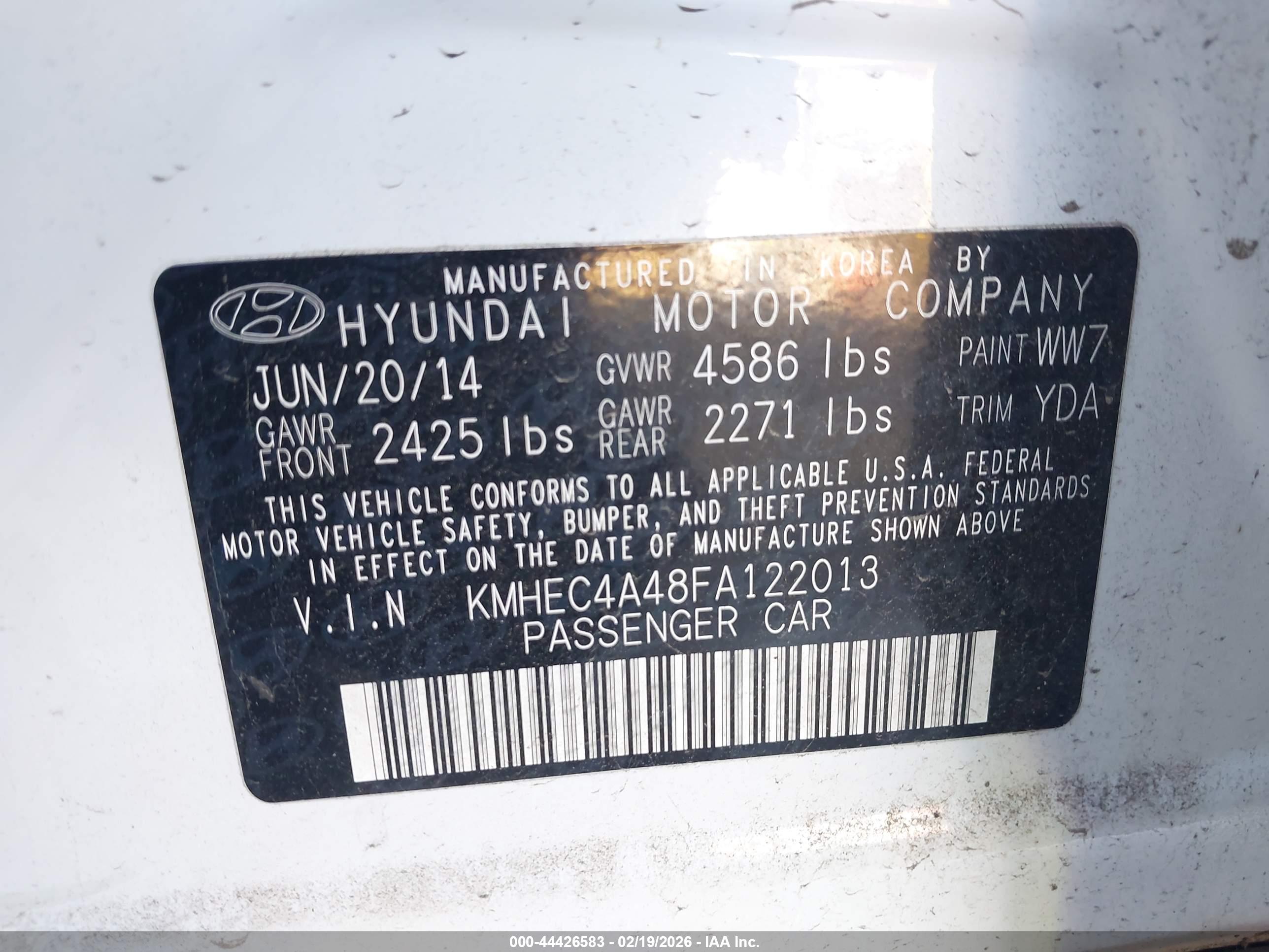 HYUNDAI SONATA image 9
