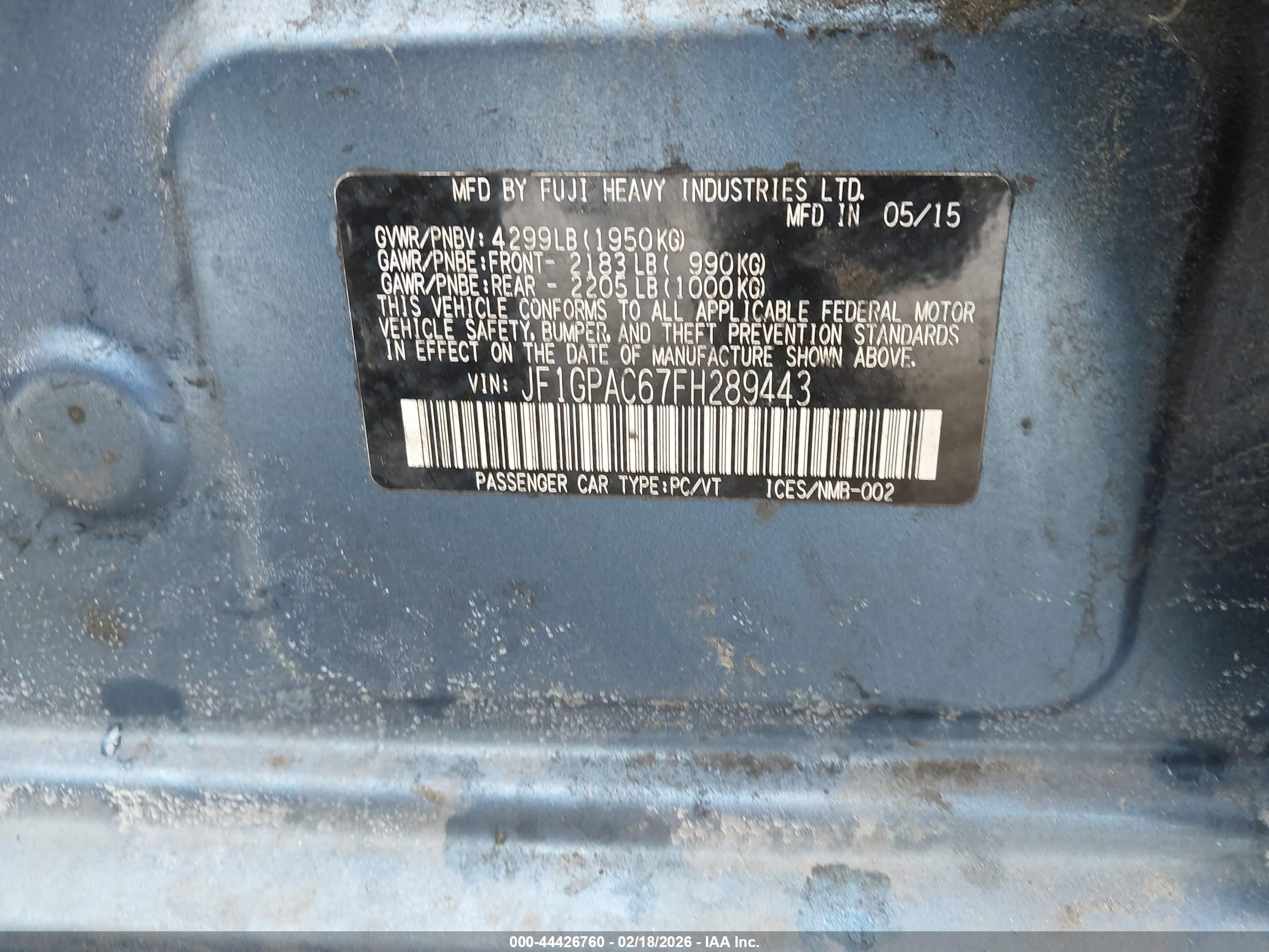 SUBARU IMPREZA image 9