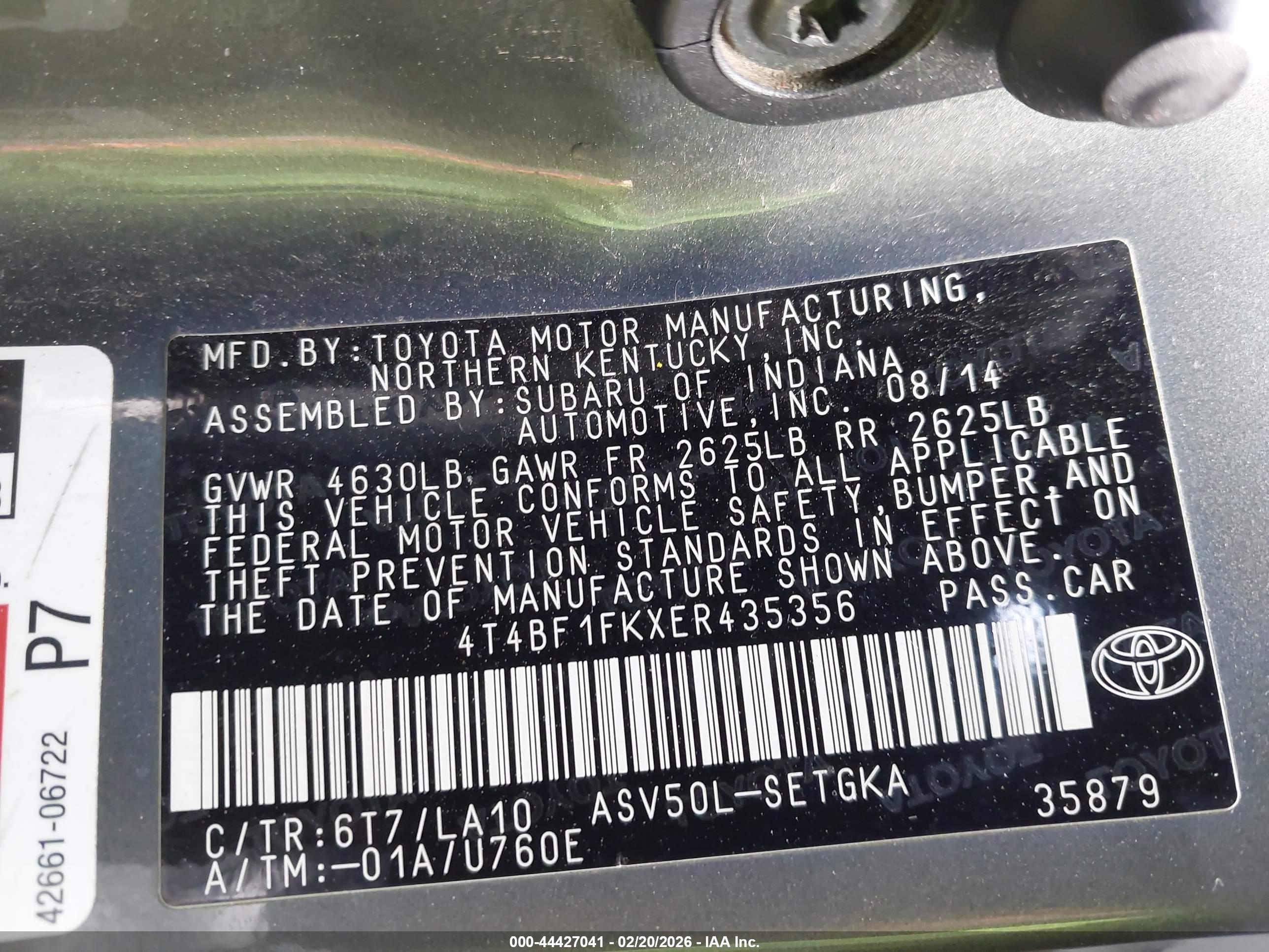 TOYOTA CAMRY image 9