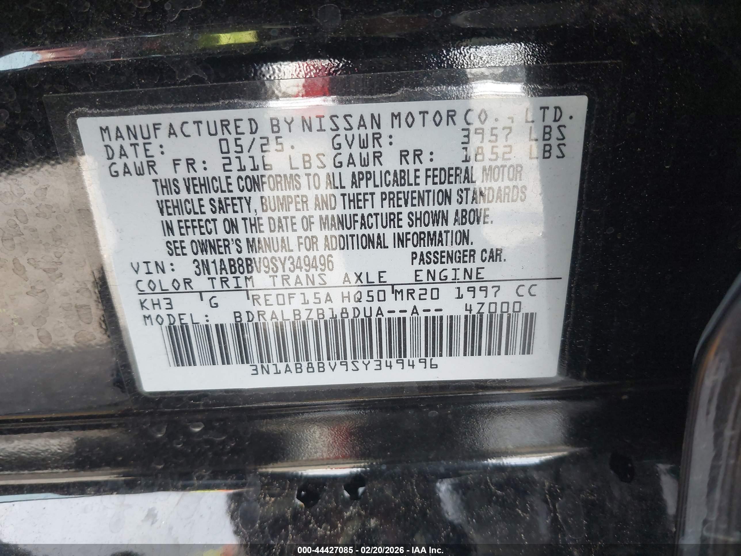 NISSAN SENTRA image 9