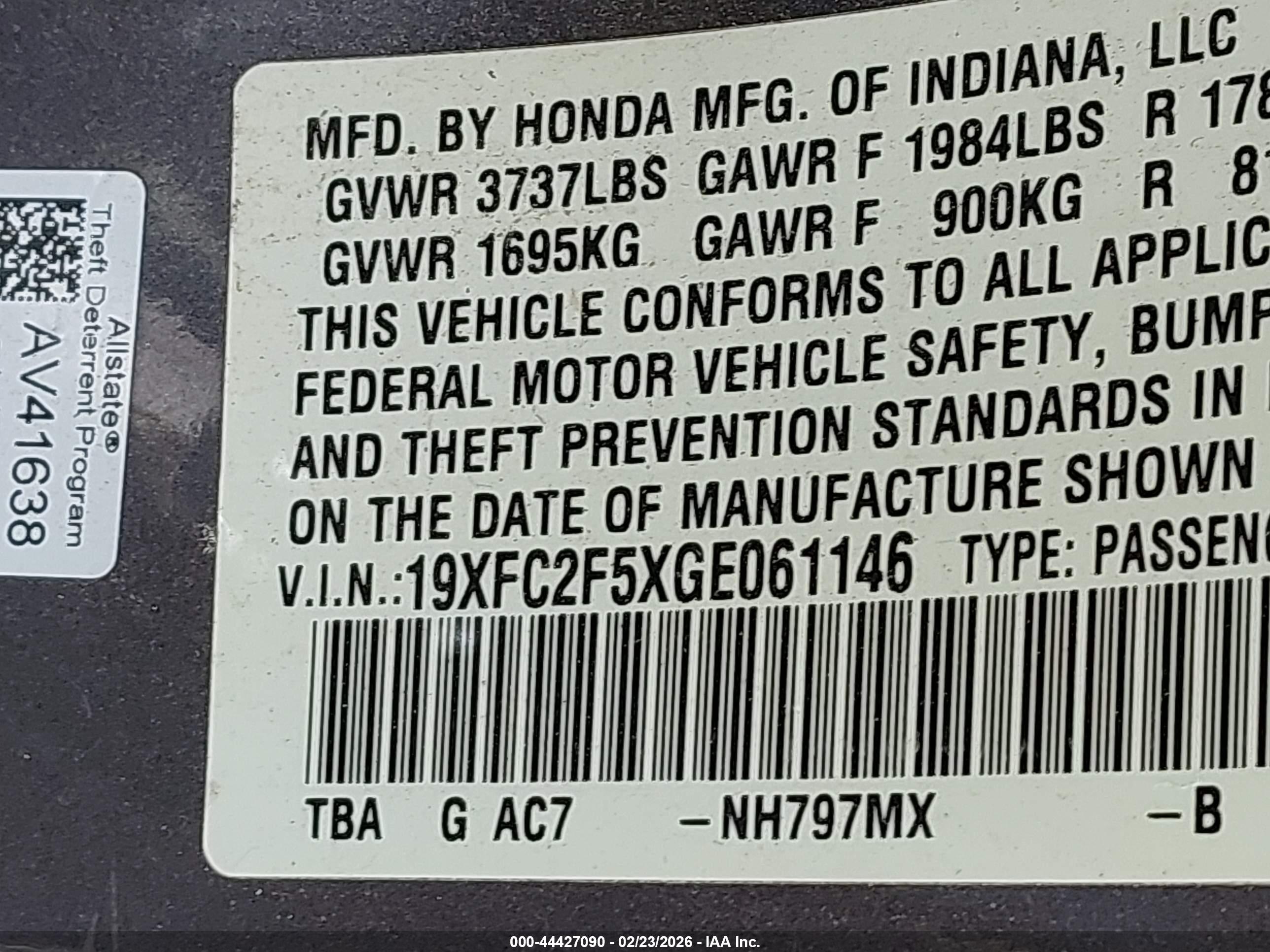 HONDA CIVIC image 9