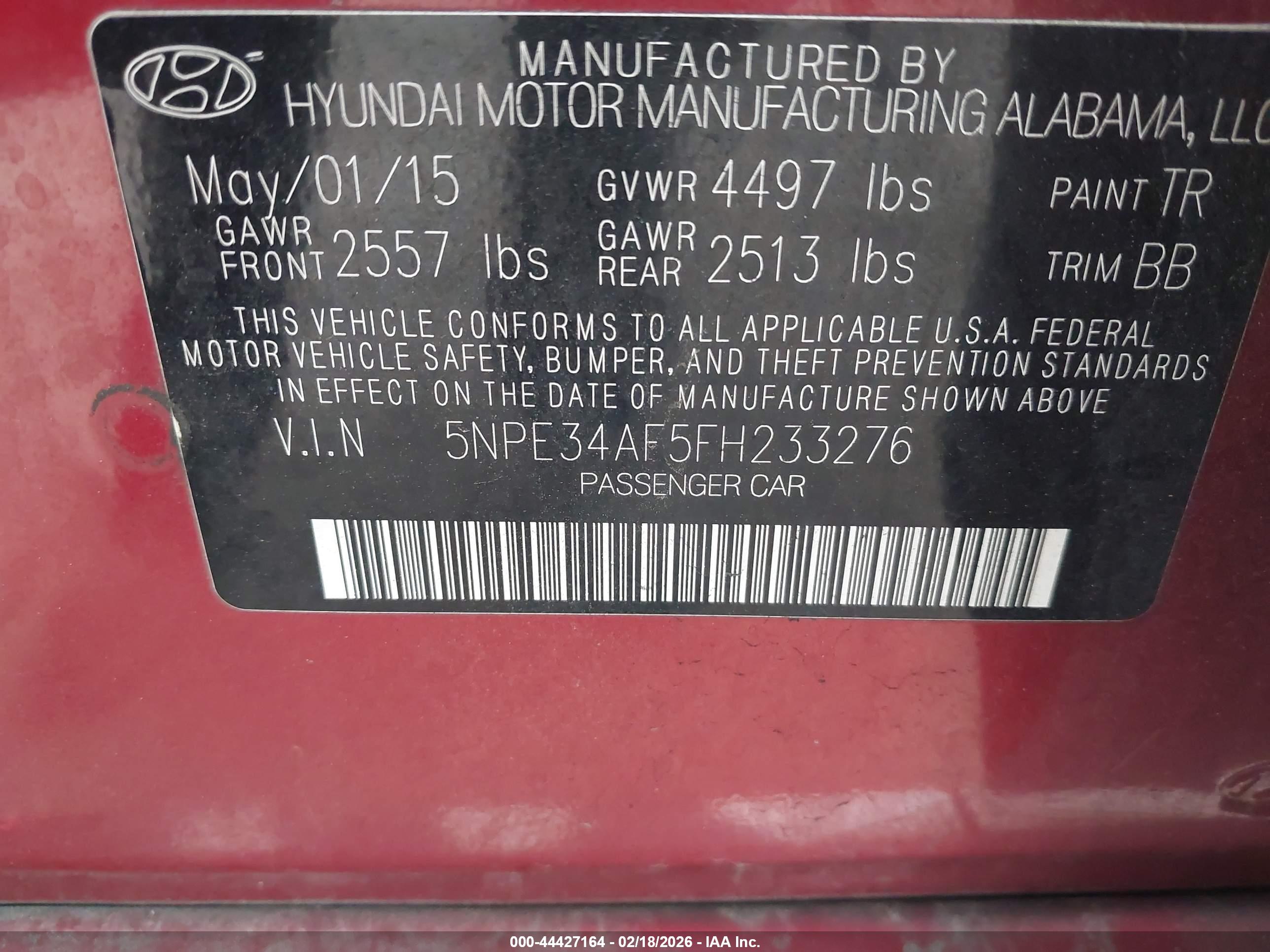 HYUNDAI SONATA image 9