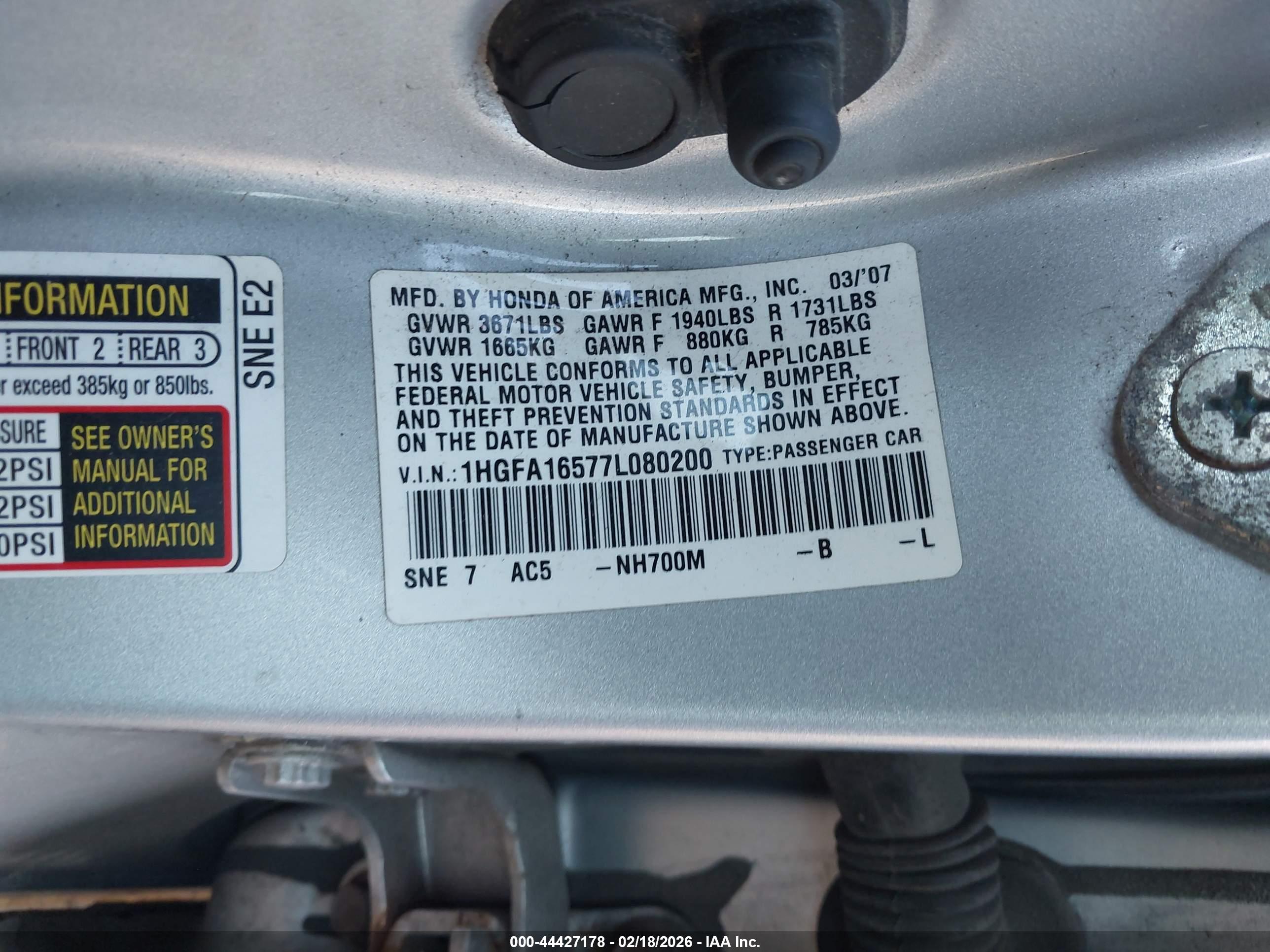 HONDA CIVIC image 9