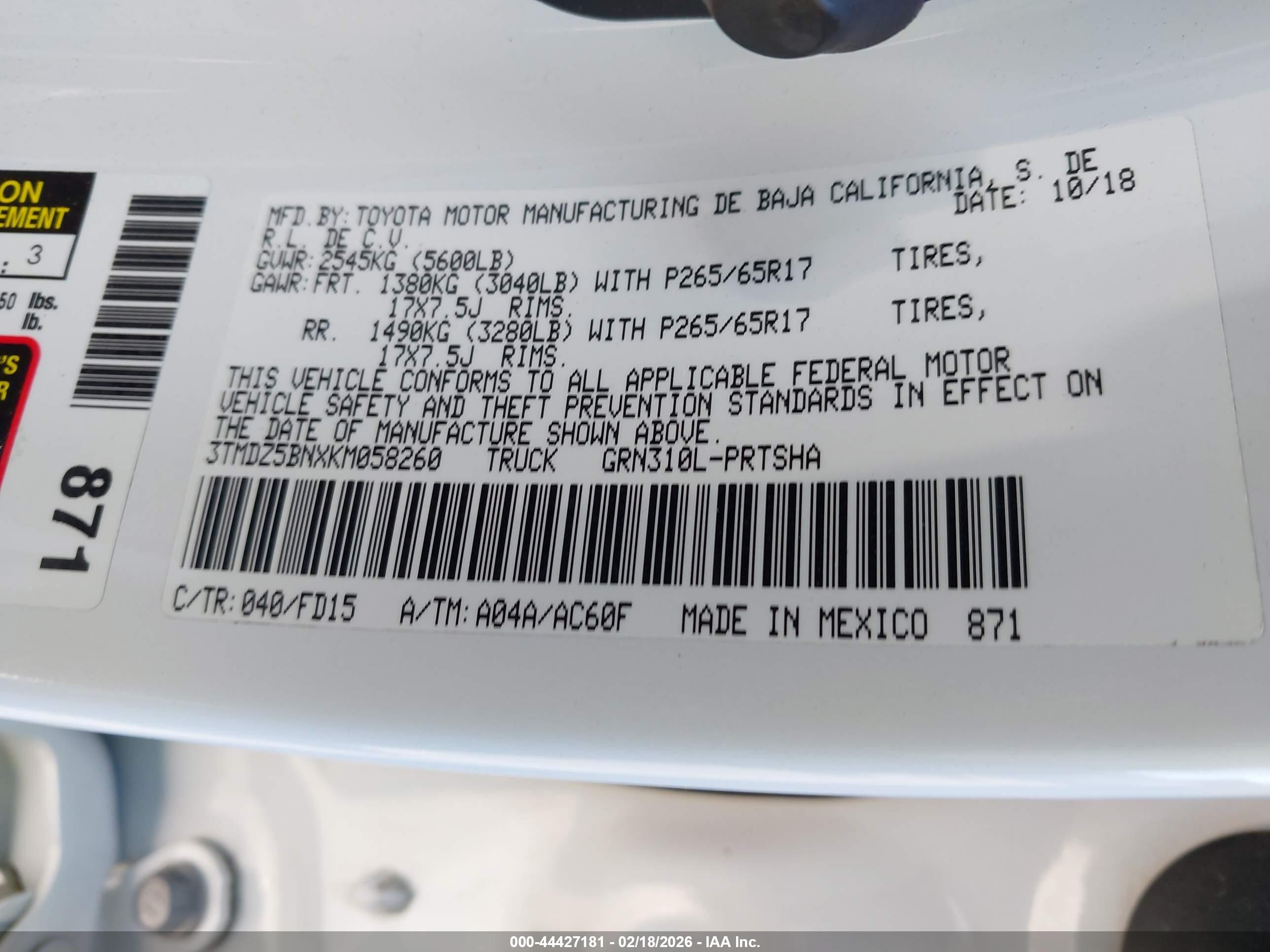 TOYOTA TACOMA image 9