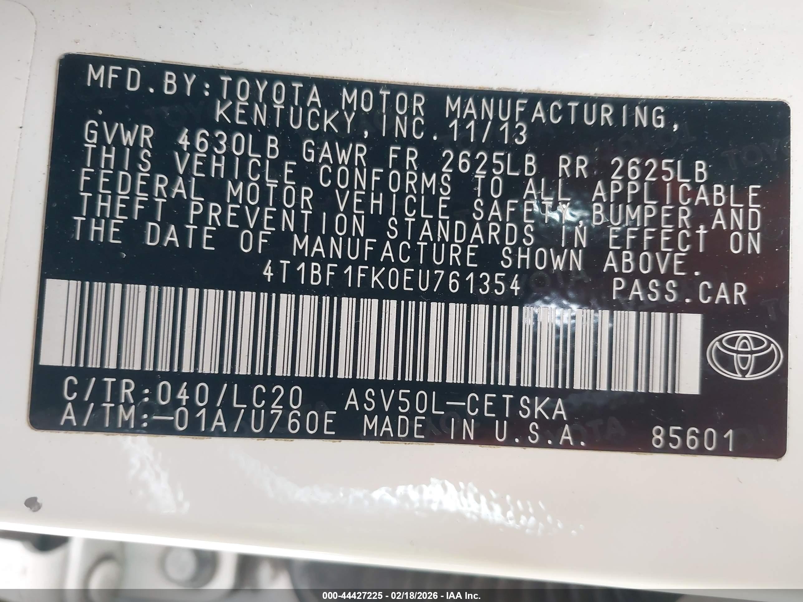 TOYOTA CAMRY image 9