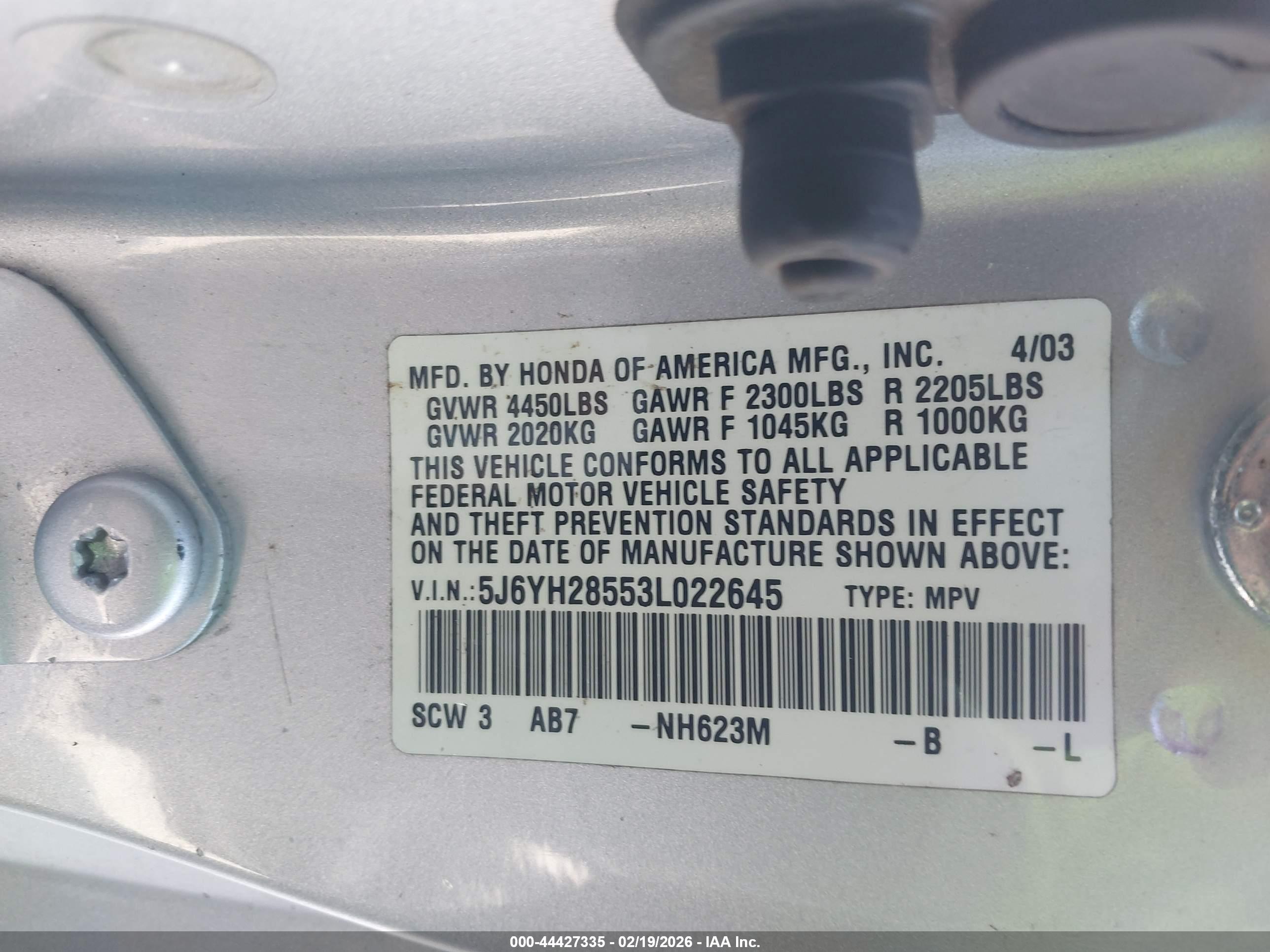 HONDA ELEMENT image 9