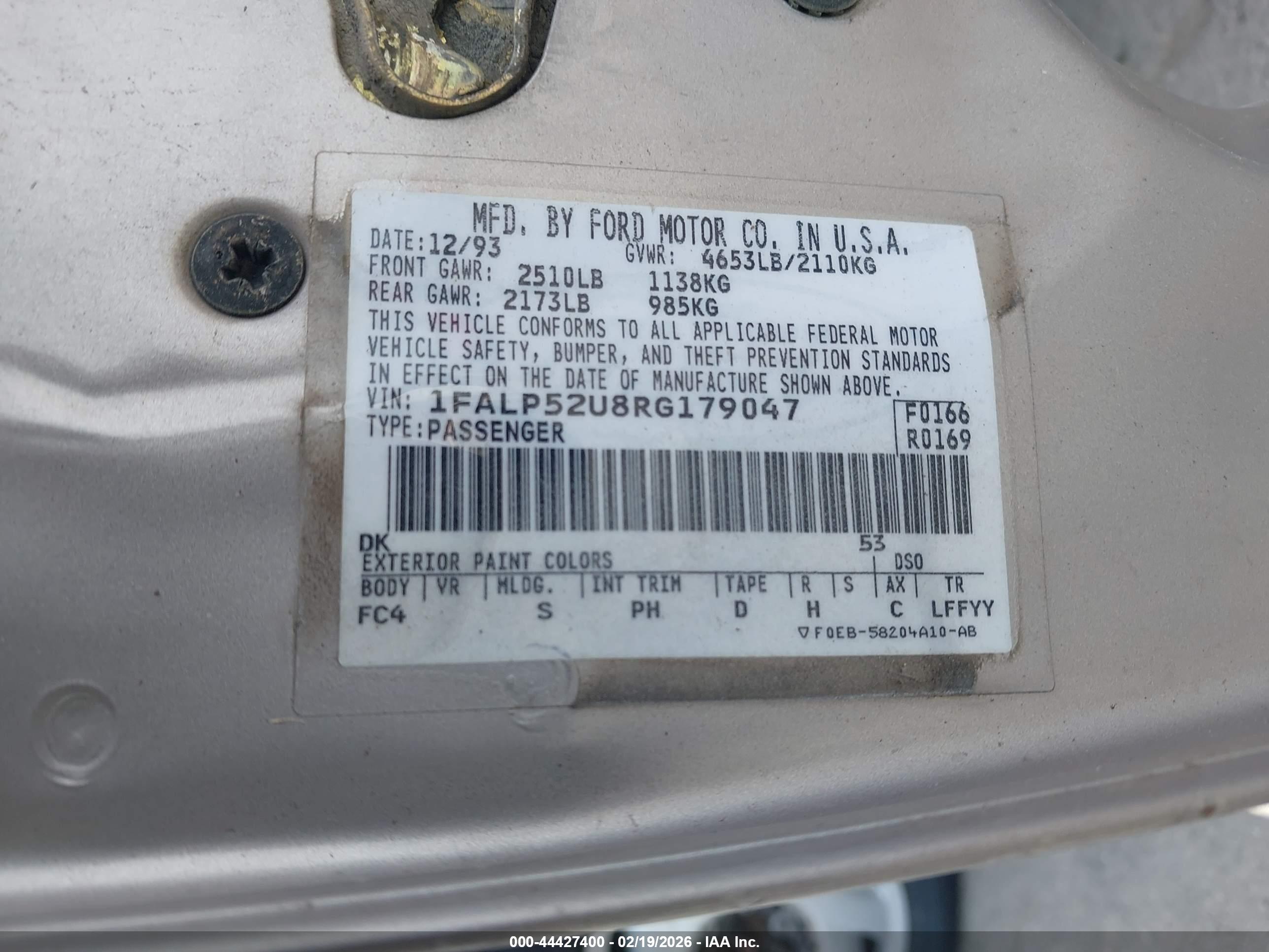FORD TAURUS image 9