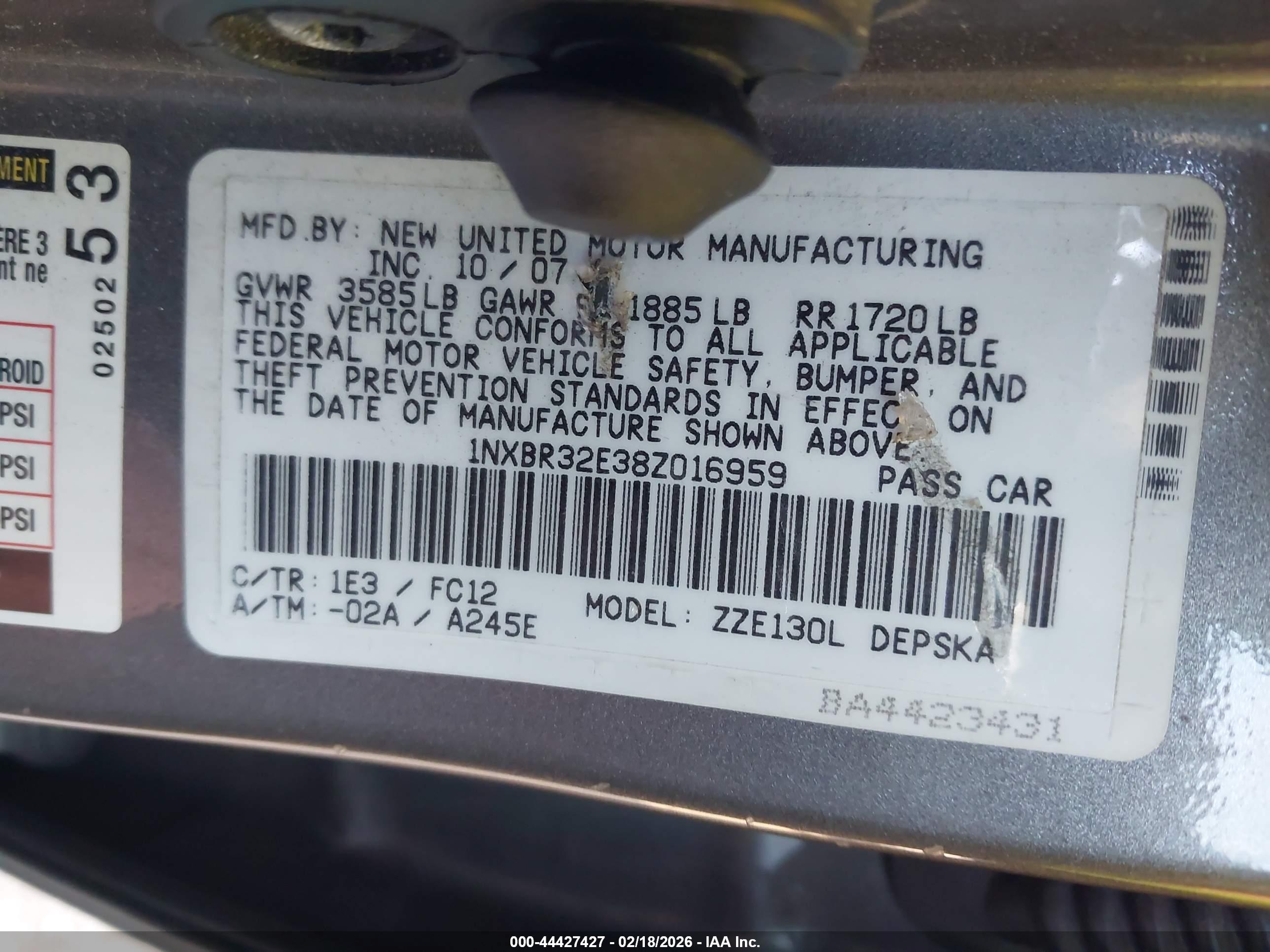 TOYOTA COROLLA image 9