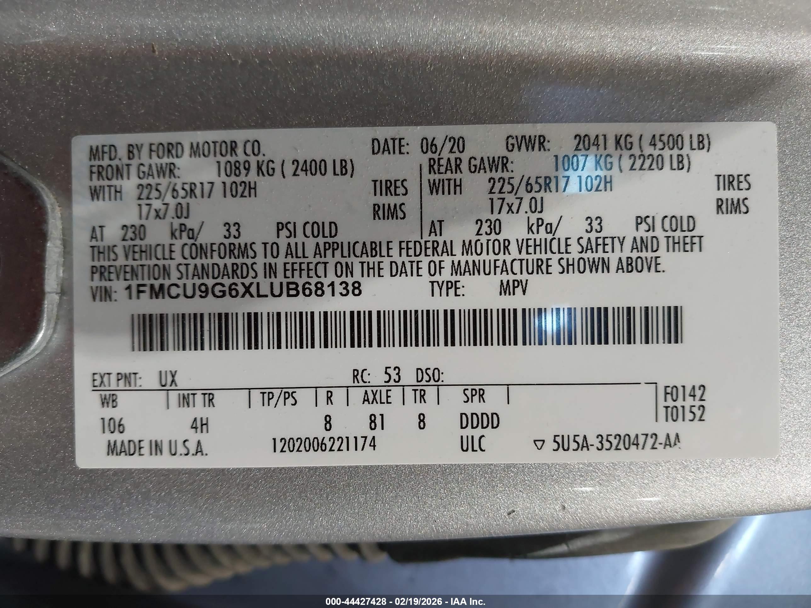 FORD ESCAPE image 9